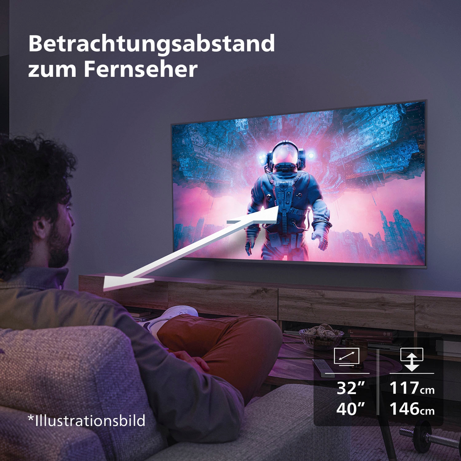Philips LED-Fernseher, 99 cm/40 Zoll, Full HD, Smart-TV