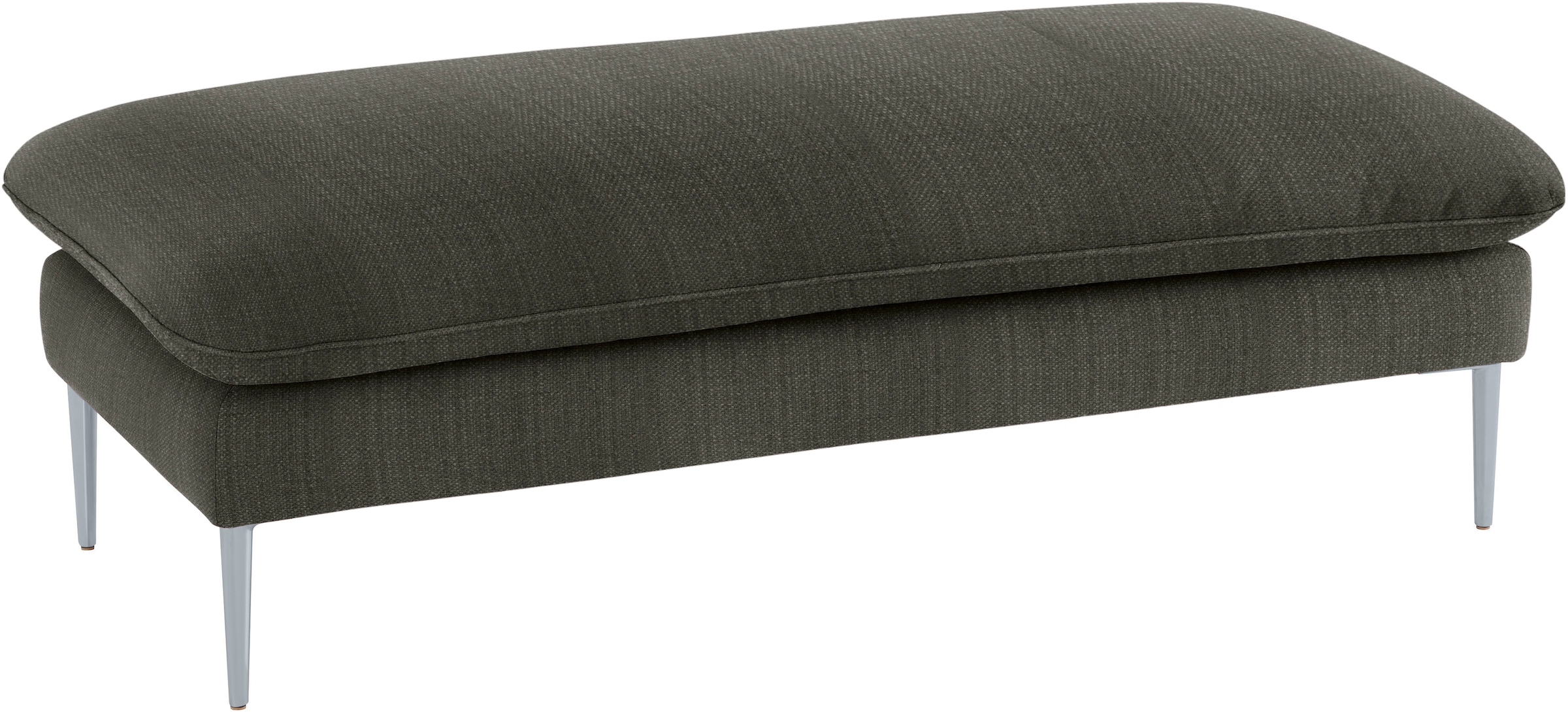 W.SCHILLIG Hocker »enjoy&MORE« Füße silber matt, Breite 151 cm