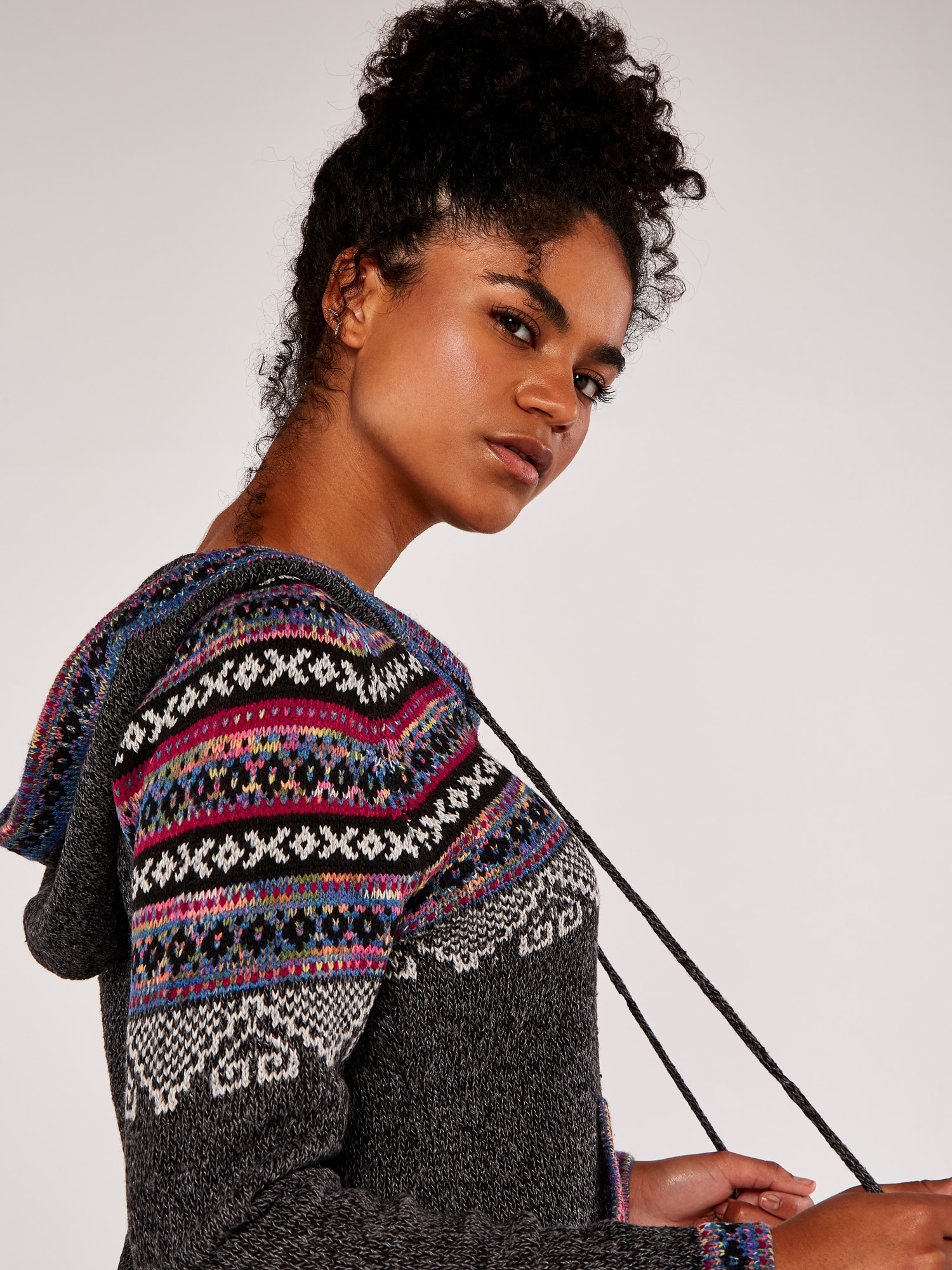 Apricot Strickpullover »Norweger-Strick« mit Taschen