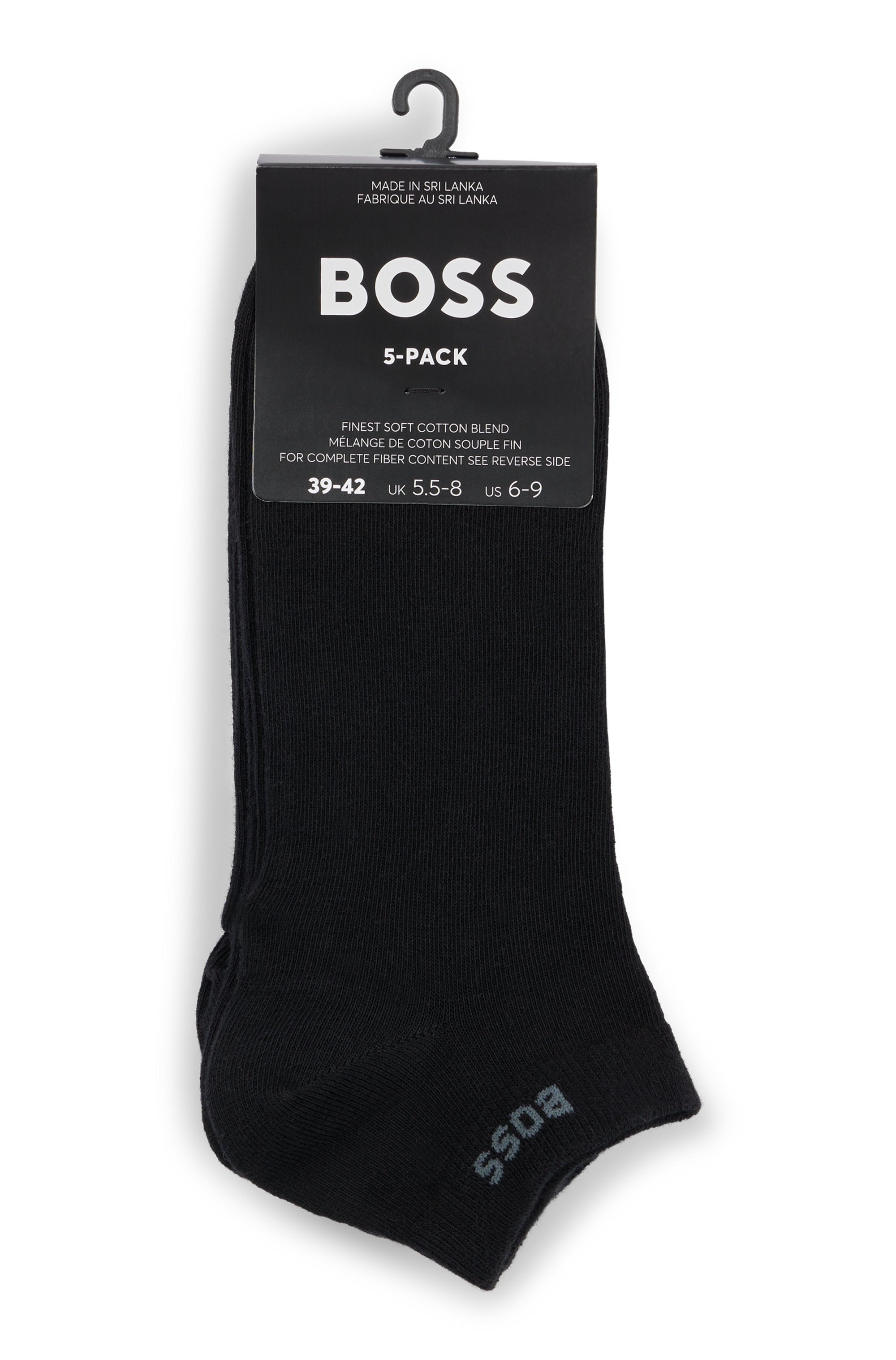 BOSS Sneakersocken »5P AS Uni CC«, (Packung, 5 Paar), mit BOSS Label