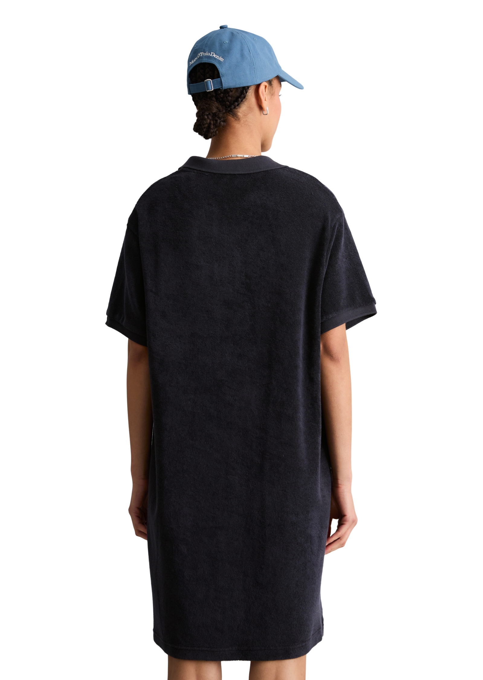 Marc O'Polo DENIM Polokleid Ohne Taschen Frottee-Polokleid regular aus Organic Cotton
