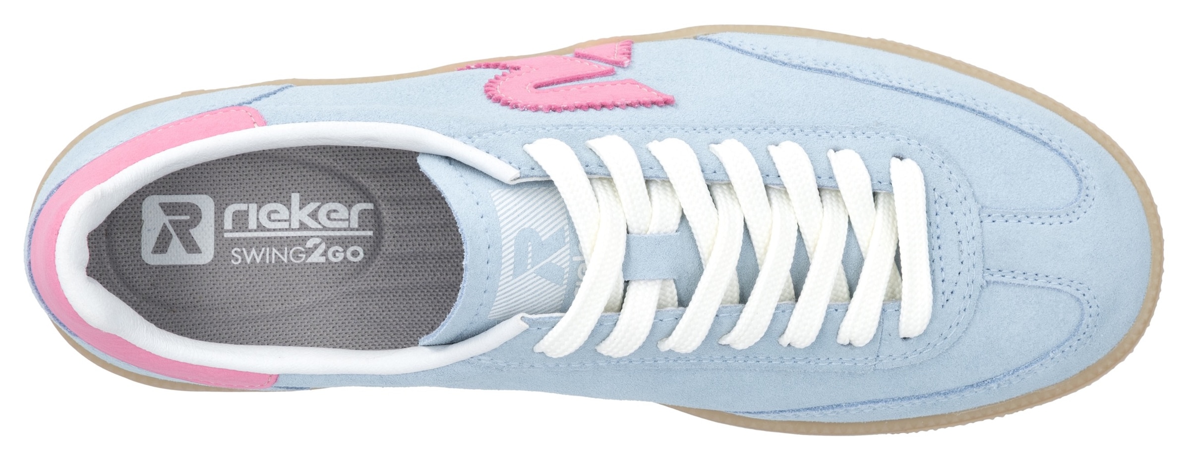 RIEKER Sport Sneaker »San Diego Swing2GO«  Retro-Sneaker, Freizeitschuh, Halbschuh mit herausnehmbarem Fußbett