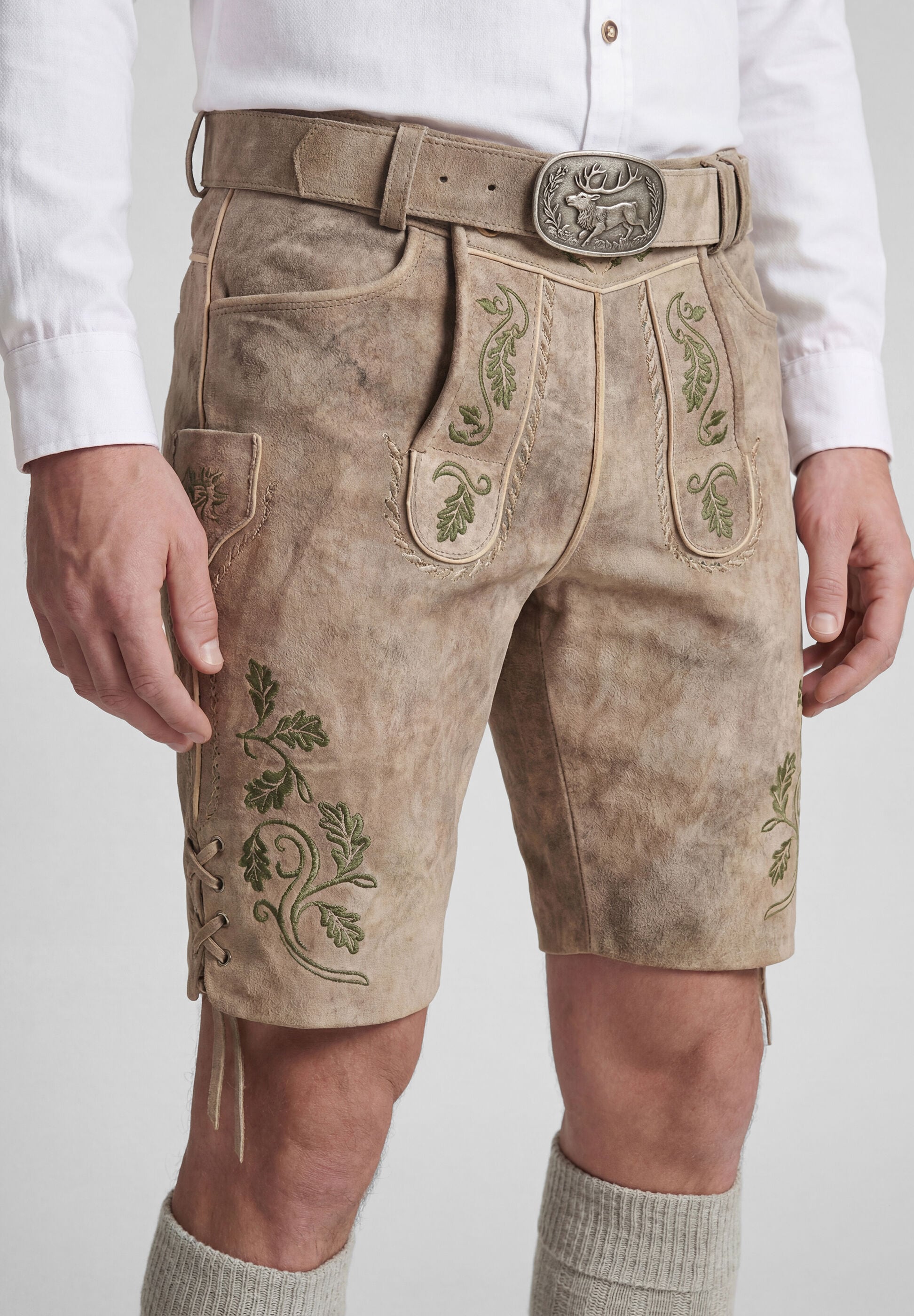 Spieth & Wensky Lederhose »Spieth & Wensky Lederhose Königsjodler«  mit passendem Gürtel