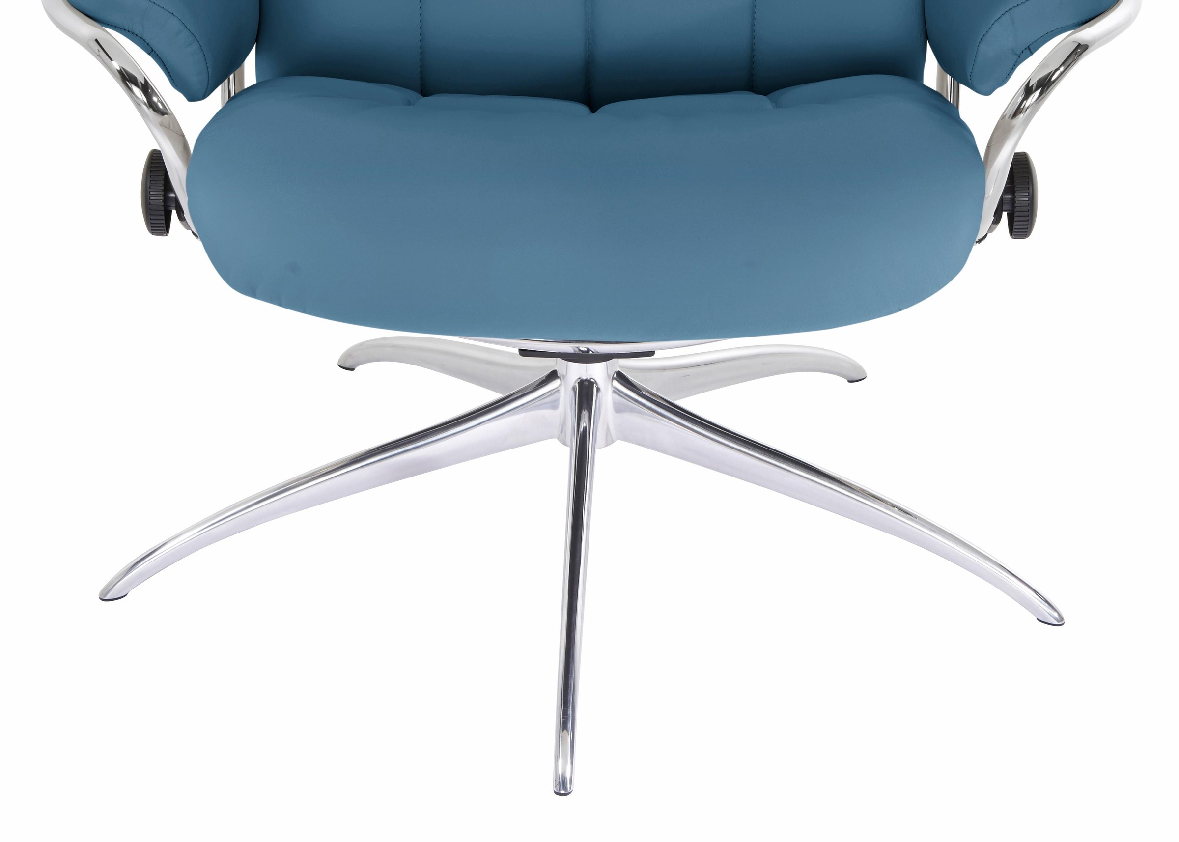 Stressless® Relaxsessel »London«, (Set, Relaxsessel mit Hocker), mit Hocker, High Back, mit Star Base, Gestell Chrom