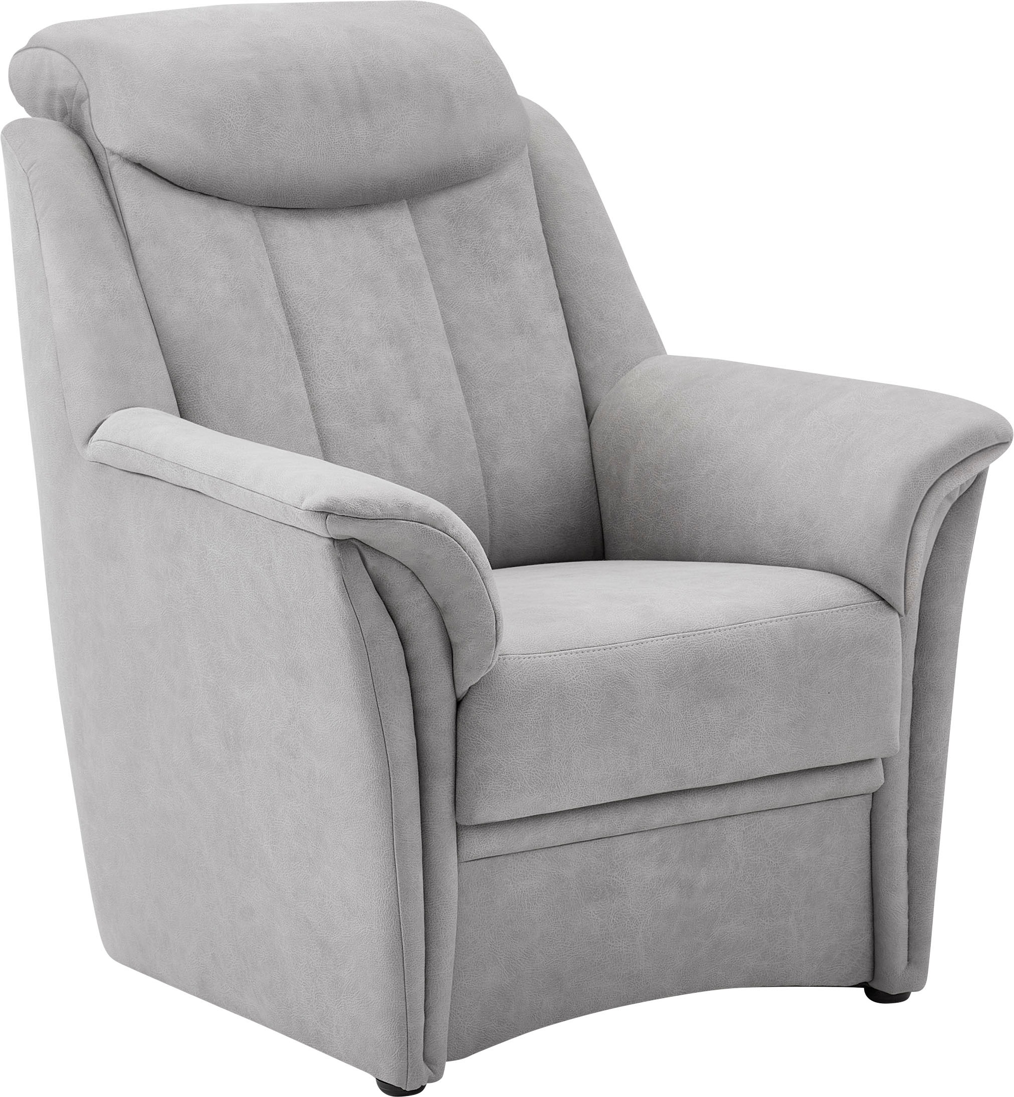 VILLA BECK Polstergarnitur »Lugano«, (Set, 3 tlg.), Kopfteilverstellung, in Sitzhöhe 46 cm, 3-Sitzer und 2x Sessel