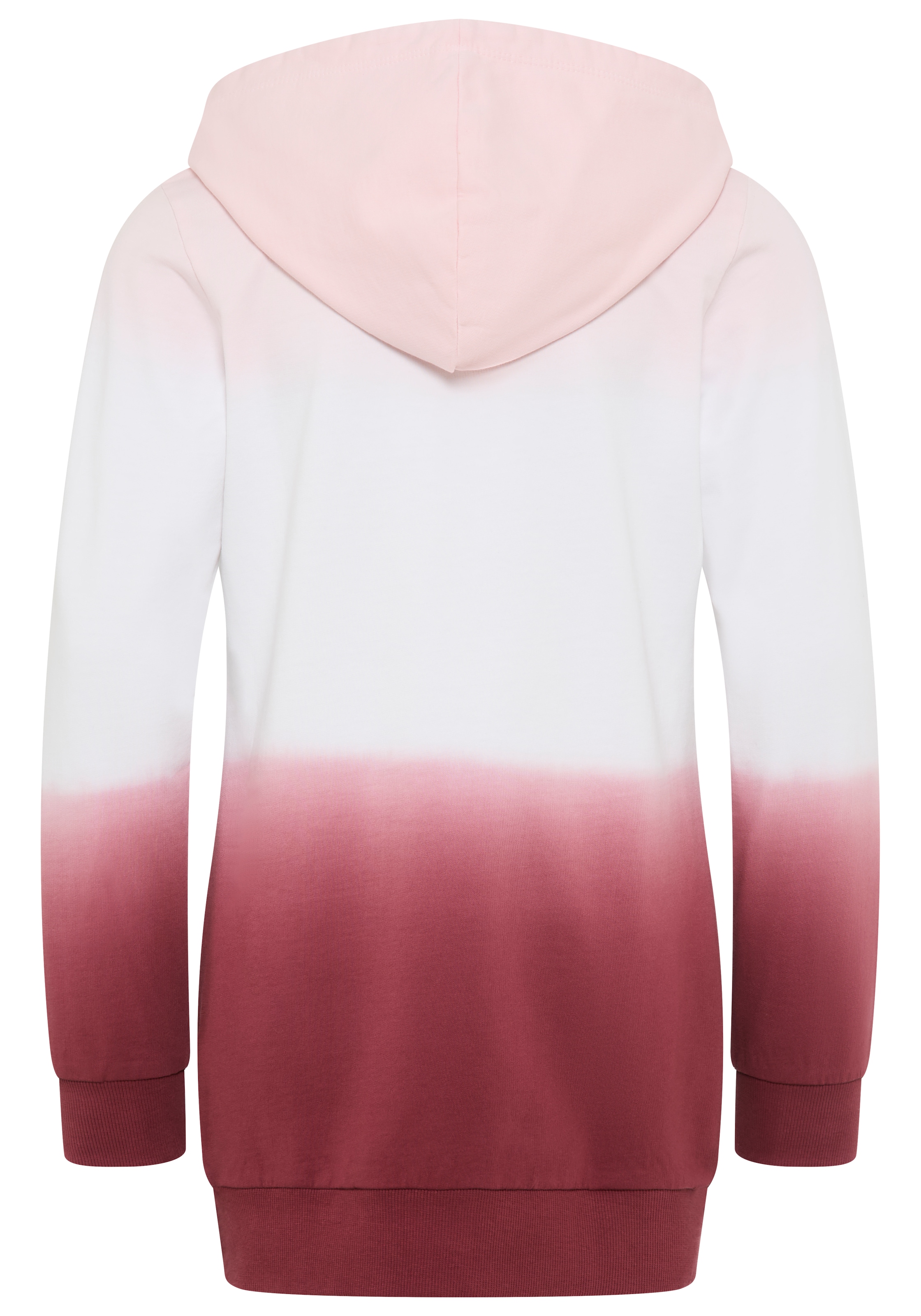 KangaROOS Kapuzensweatshirt », Longsweatshirt mit Farbverlauf«, Langarm mit Bündchen, taillierter Schnitt, mit Logodruck