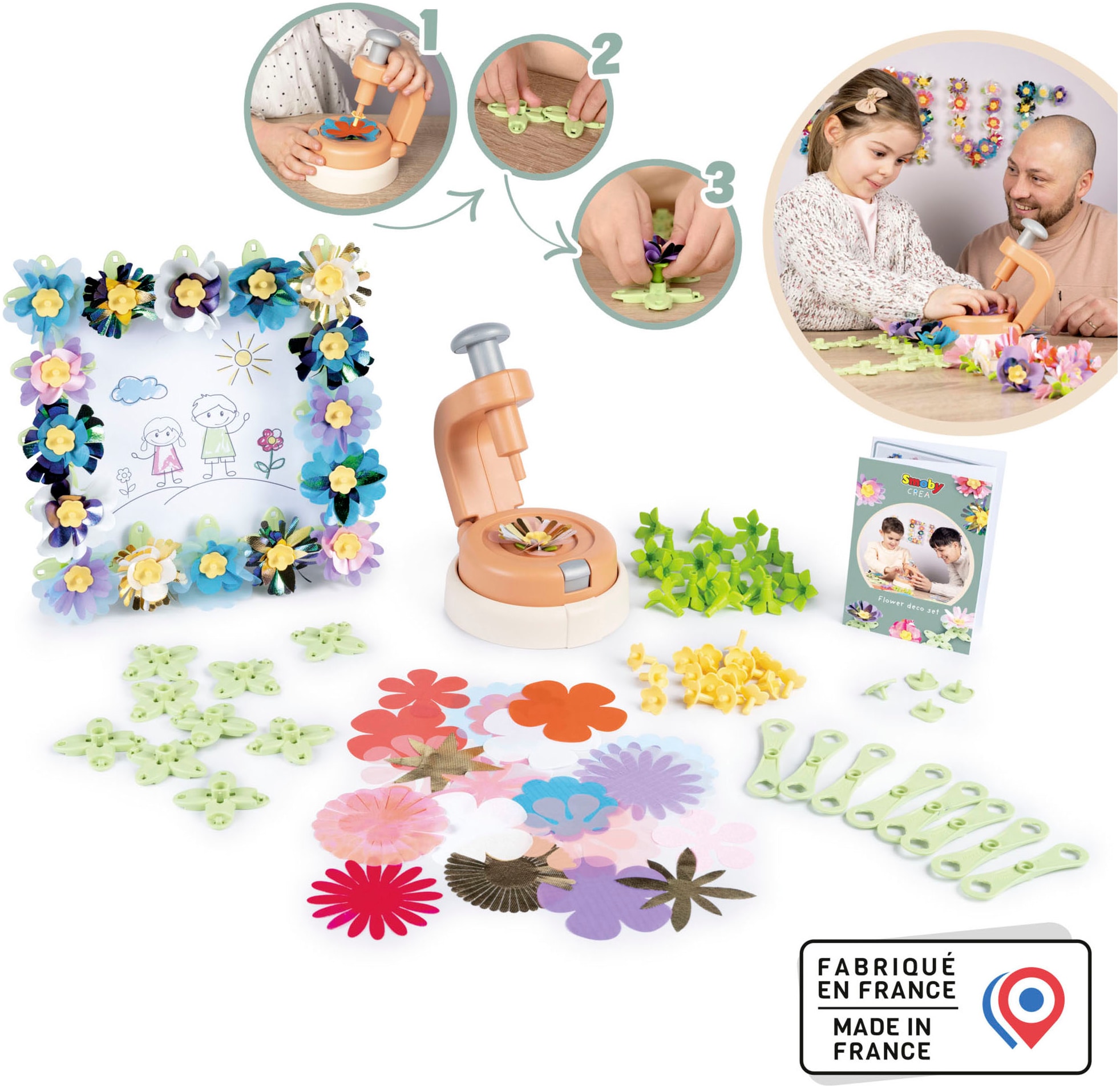 Smoby Kreativset »Crea Flower Deko Set«, Made in Europe