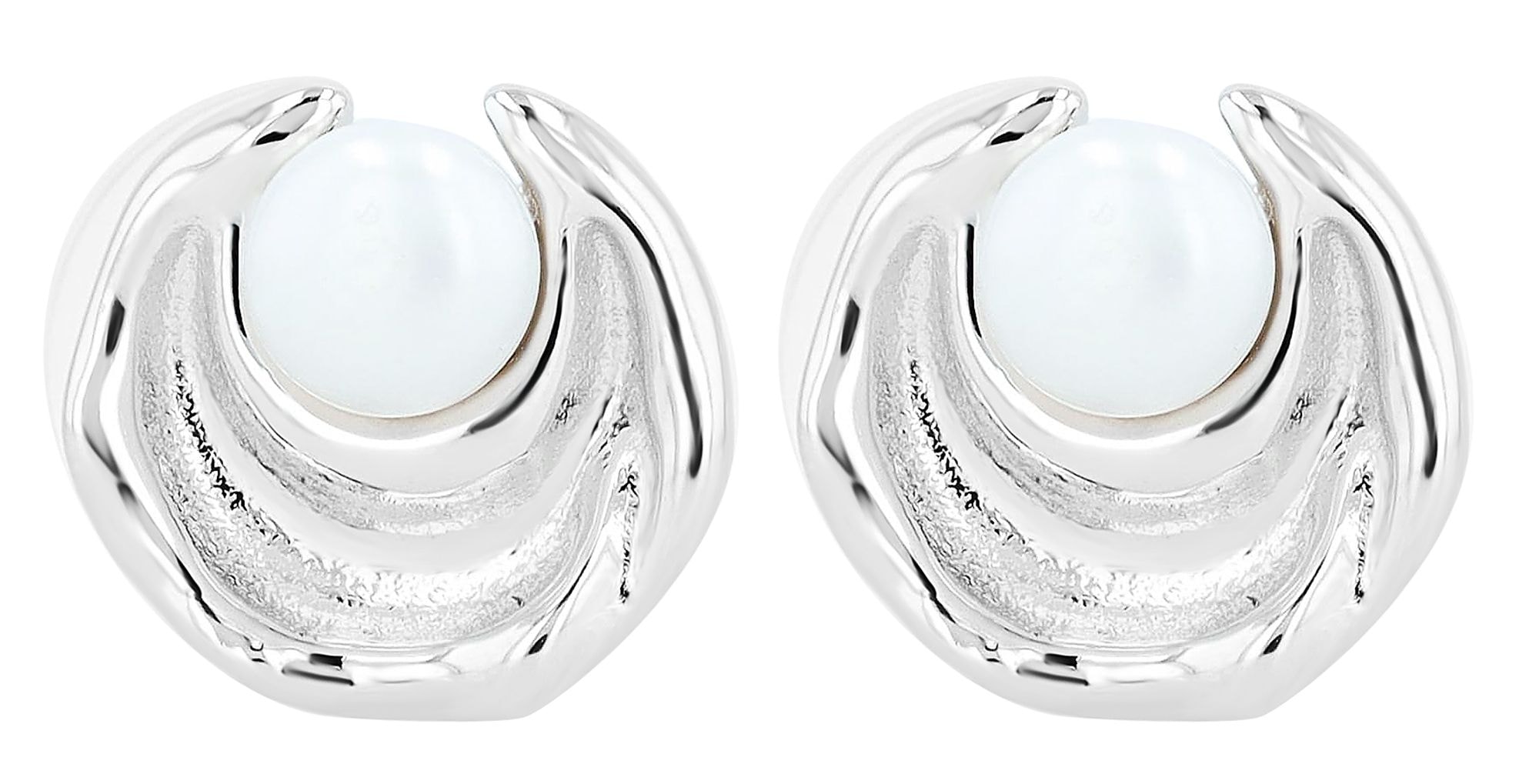 Adelia´s Paar Ohrstecker »Damen Ohrringe ¿ Ohrstecker aus 925 Silber mit Süßwasserperle«