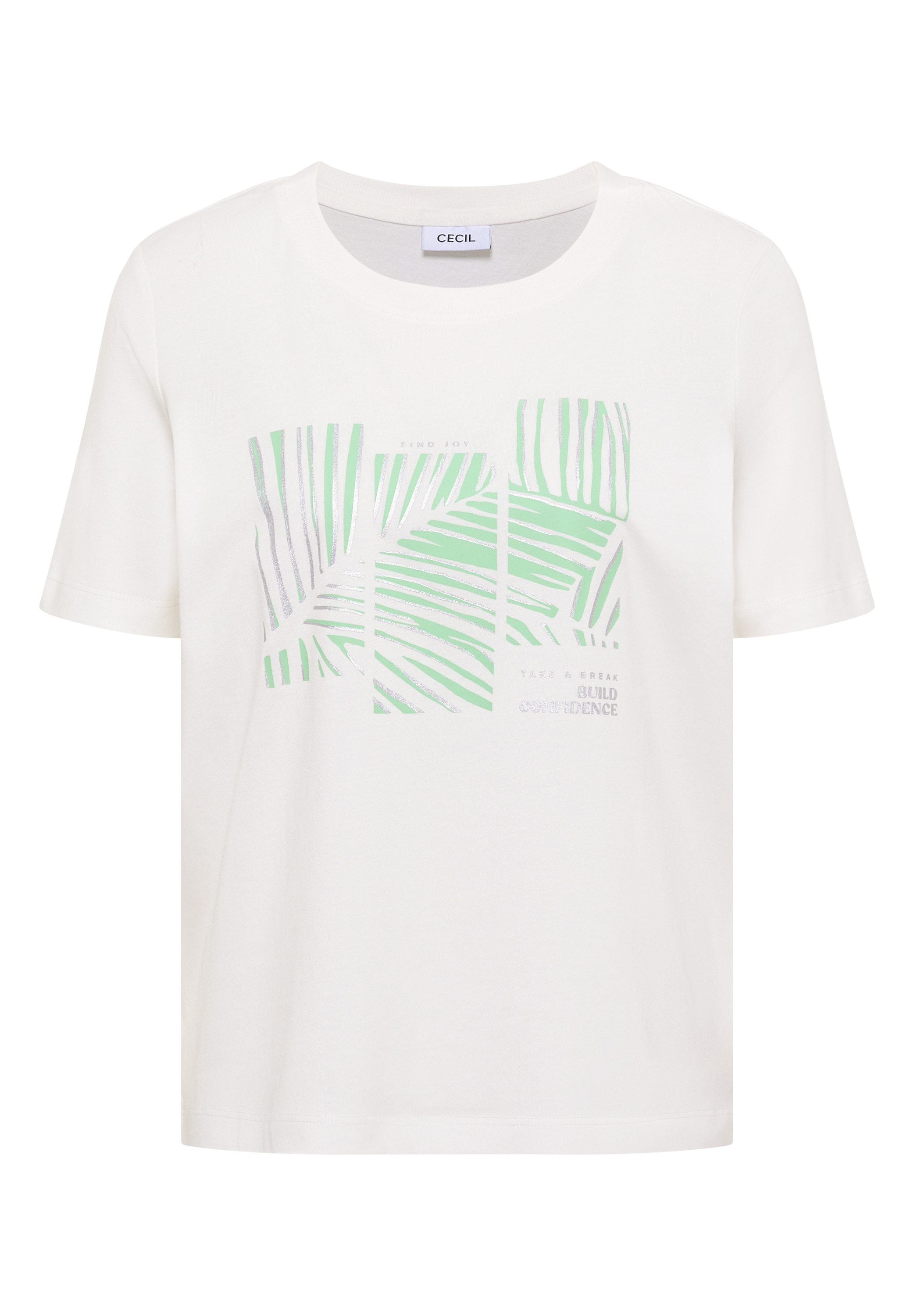 Cecil Kurzarmshirt »Style Lea« Sommershirt mit Rundhals und Artwork