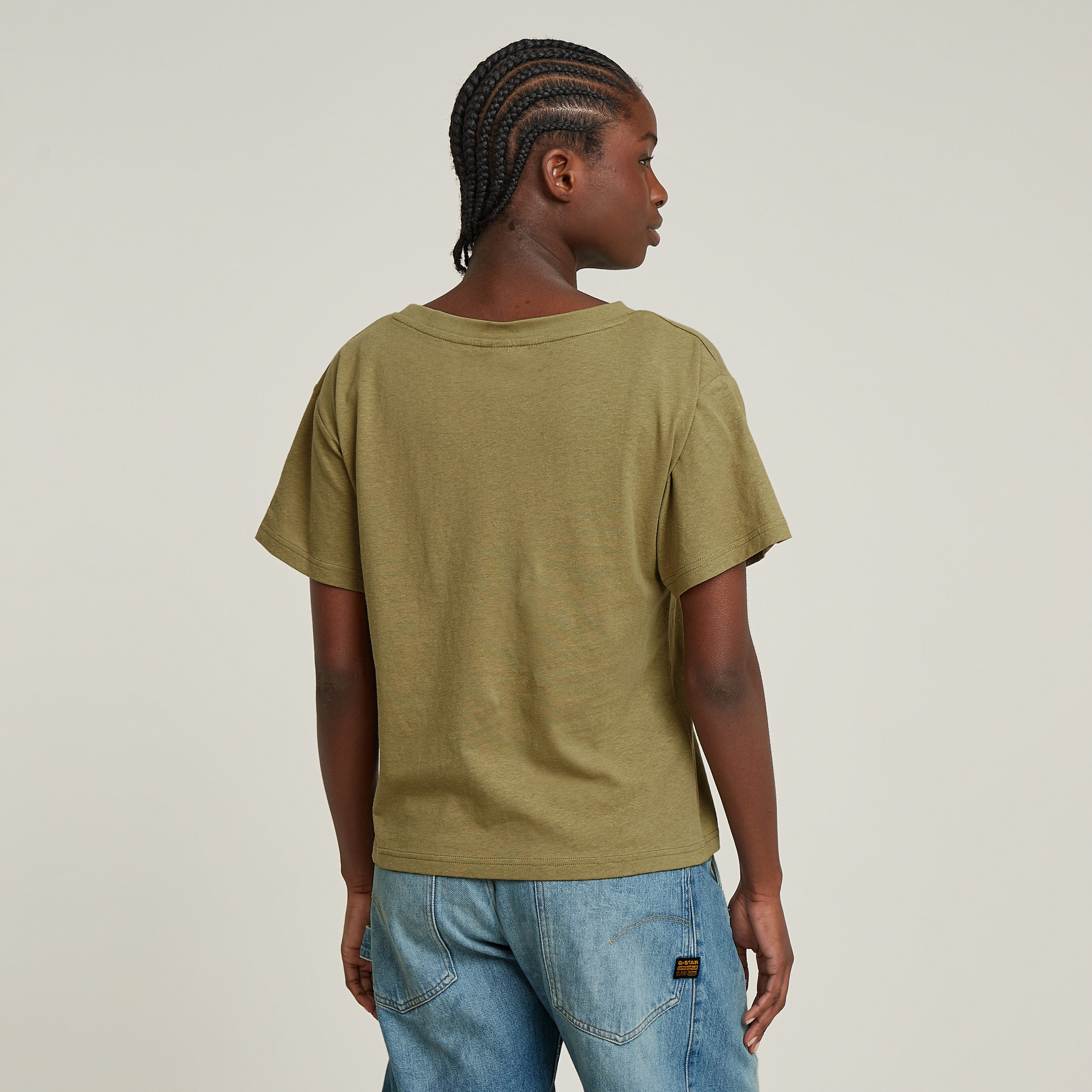 G-STAR V-Shirt »Open V Relaxed«, mit Logo Druck