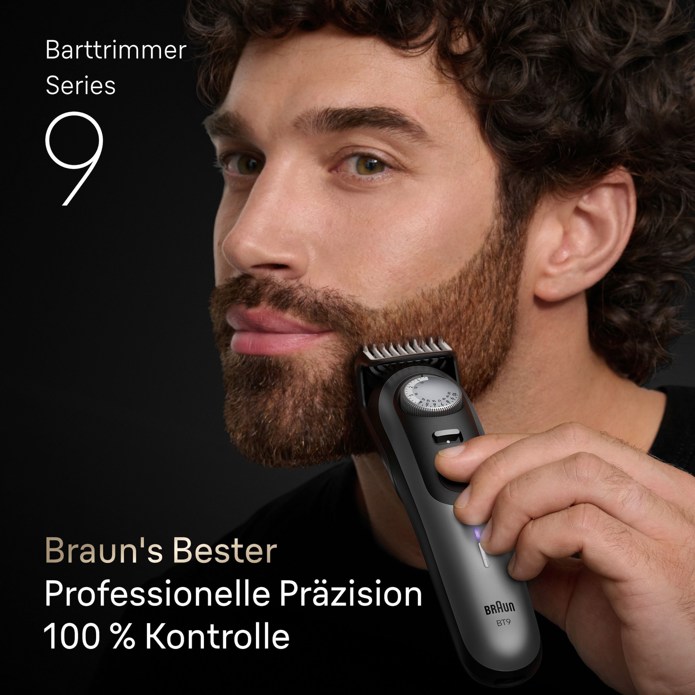 Braun Haarschneider »Barttrimmer BT9520«, Lebenslang scharfe ProBlade Klinge, 180 Min Akkulaufzeit, 52 Längen