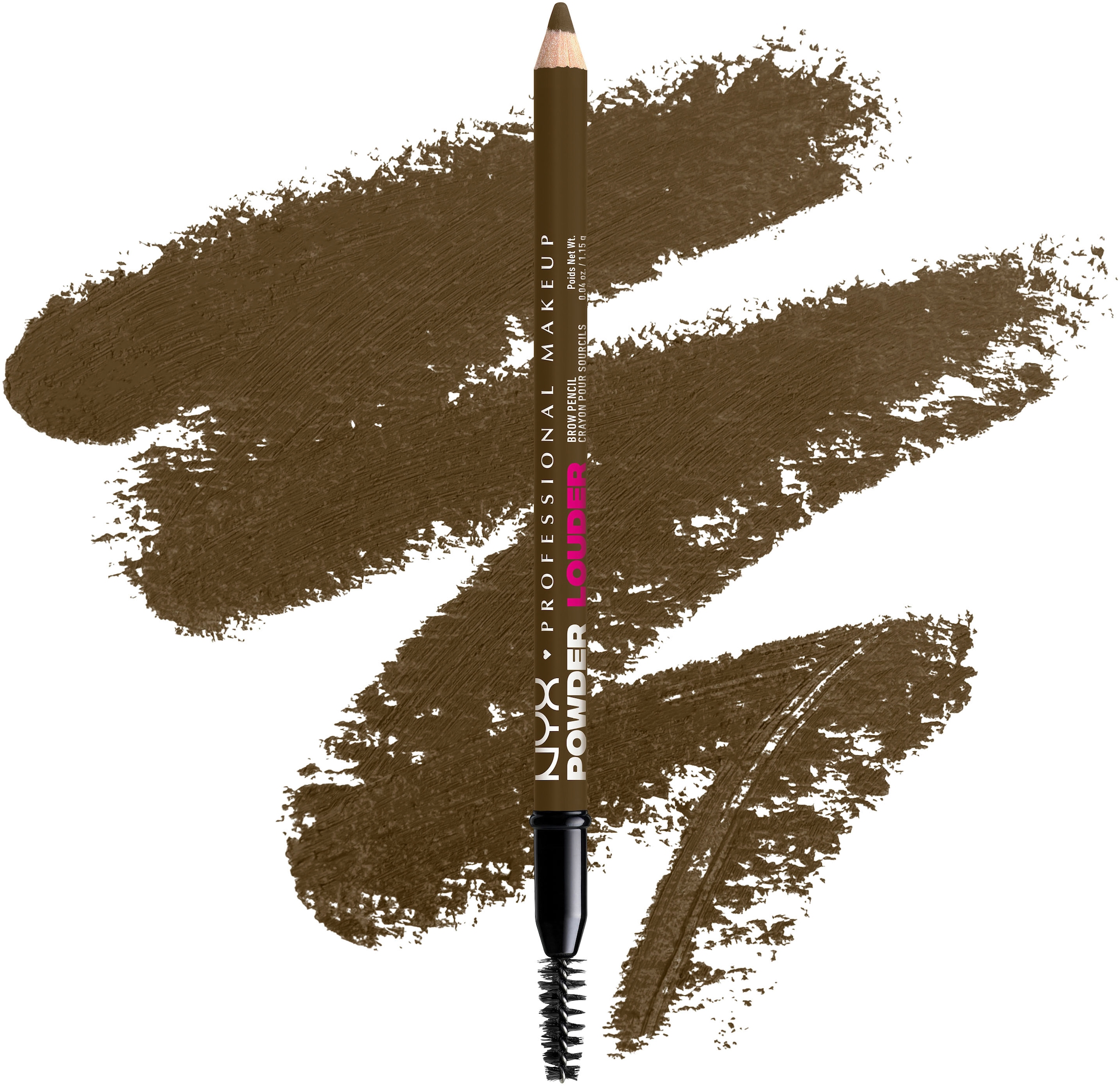 NYX Augenbrauenpflege »Makeup Powder Louder Brow Pencil«, mit Mikrofiber