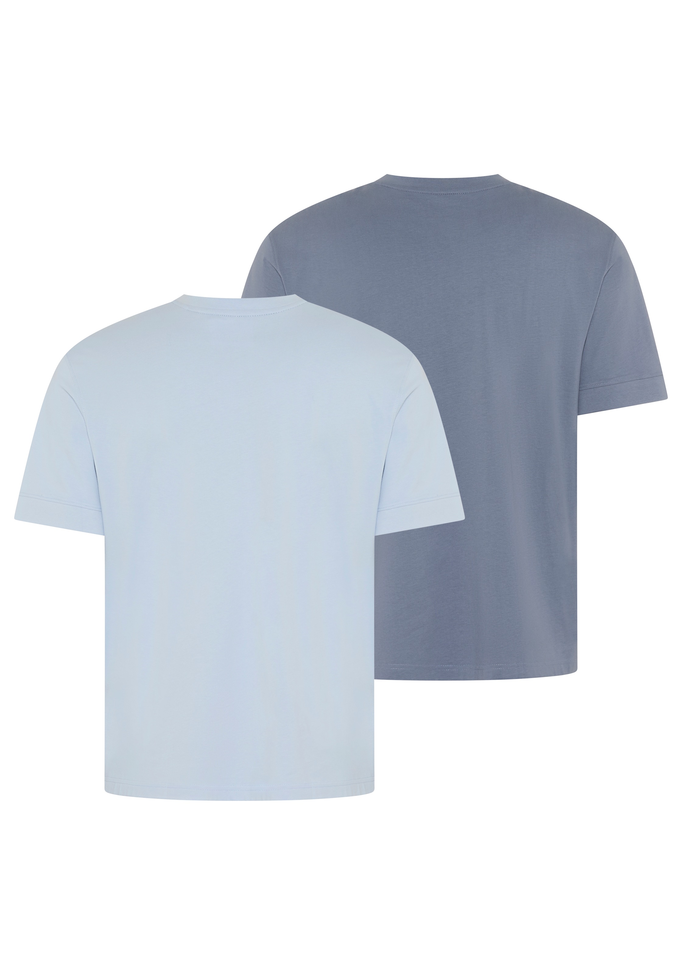 Man's World Plus Rundhalsshirt »auch in Grosse Größen bis Gr. 7XL Ärmel-Fit« 2er- Pack,  Regular Fit, Kurzarm, mit Rundhalsausschnitt, bedruckt