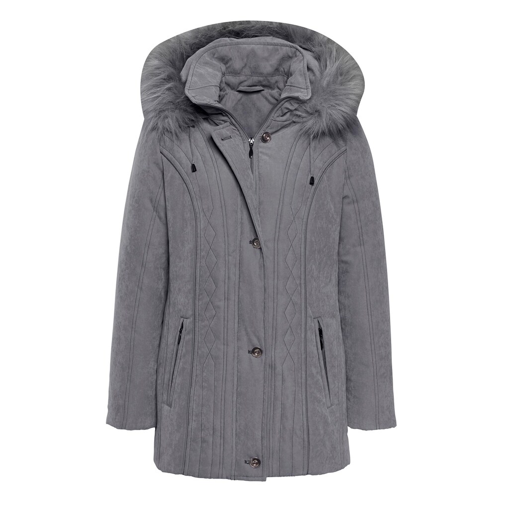 Classic Steppjacke, mit Kapuze