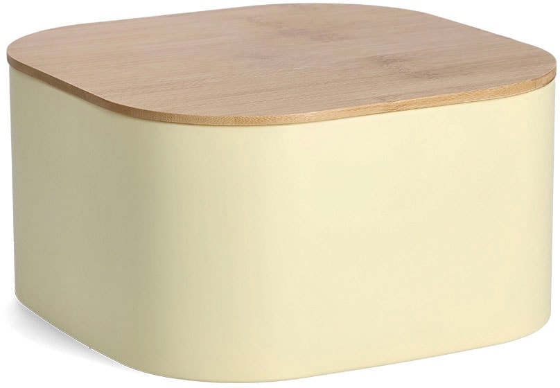 Zeller Present Brotkasten 1 Stk. tlg. mit Bambusdeckel in gelb
