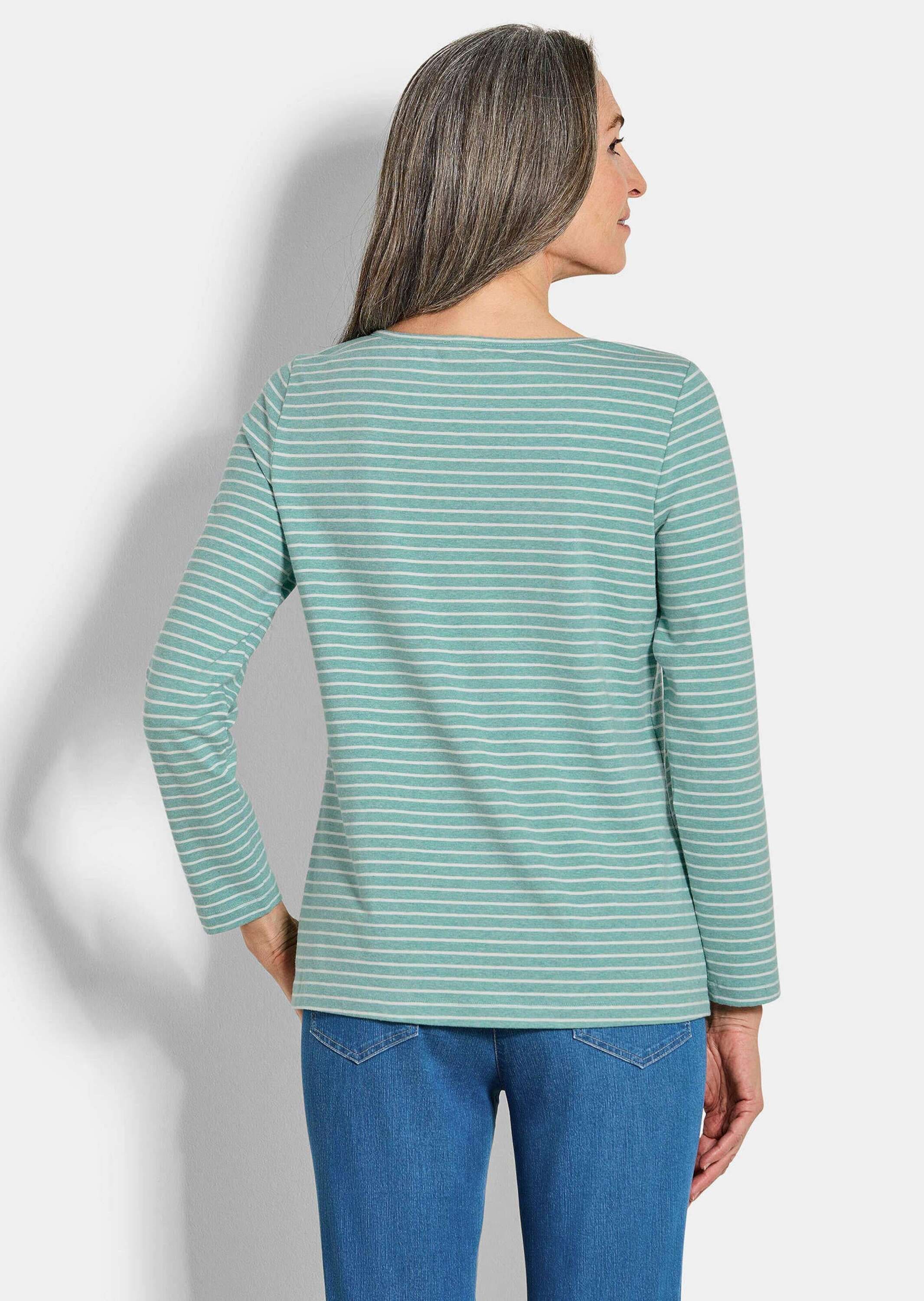 GOLDNER Kurzarmshirt »Kurzgröße Shirt im 3er-Pack aus Baumwoll-Jersey«