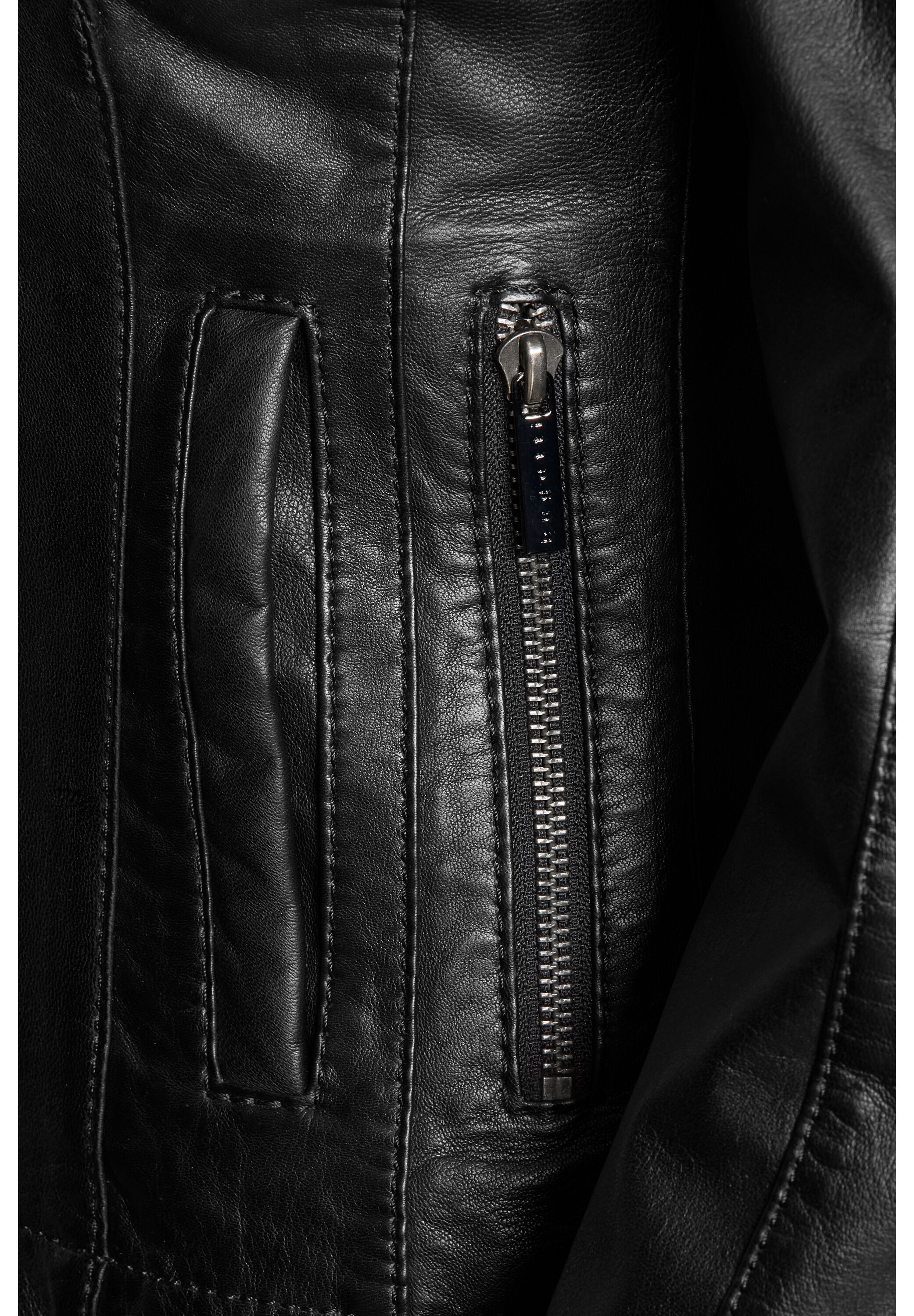bugatti Lederjacke »bugatti Lederjacke« ohne Kapuze Taillierter Schnitt