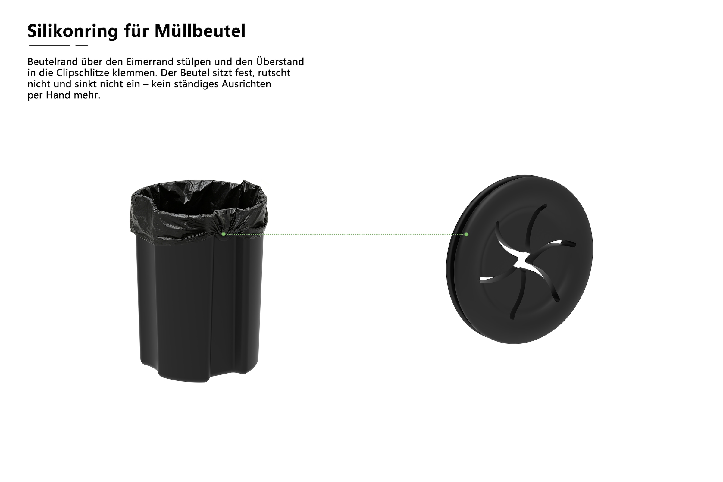 OTTO home Mülleimer »in 5 versch. Farben, 5 L, 10 L o. 30 L, Soft Close, Lennu, Abfalleimer« 1 Behälter Treteimer für Küche oder Bad, Kosmetikeimer mit verstecktem Griff
