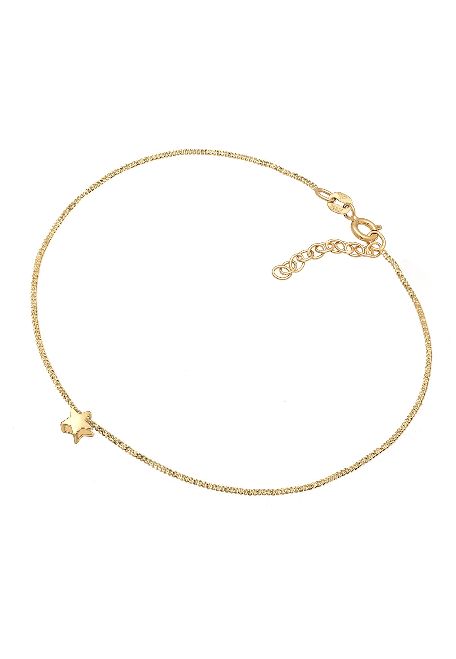 Elli Fußkette »Fußschmuck Stern Astro Fußkettchen 925 Silber«