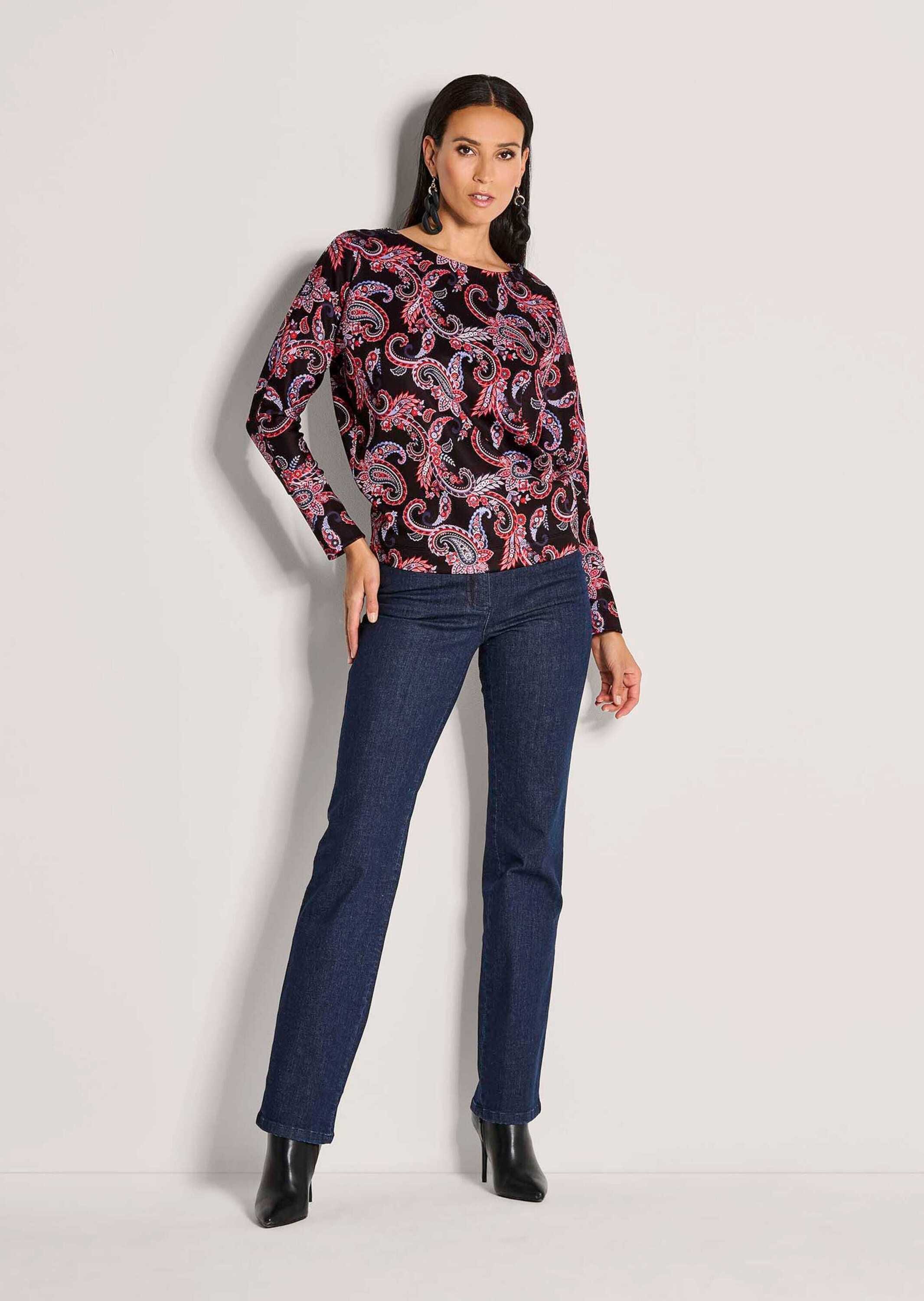 MADELEINE Langarmshirt »Sweatshirt Ethno-Sweatshirt mit Kimono-Ärmeln«