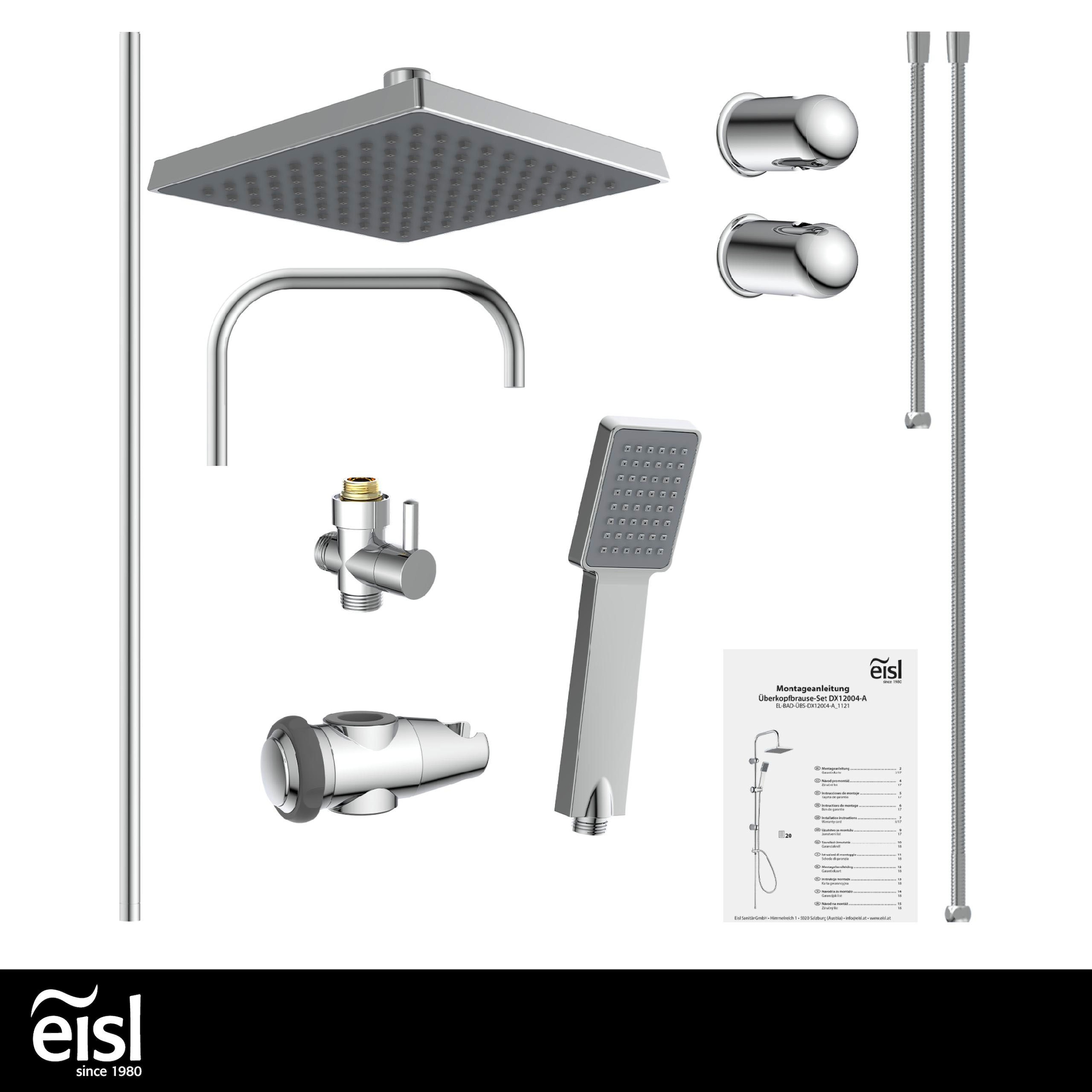 Schütte Brausegarnitur »EASY ENERGY«, höhenverstellbar, Antikalk, Edelstahl