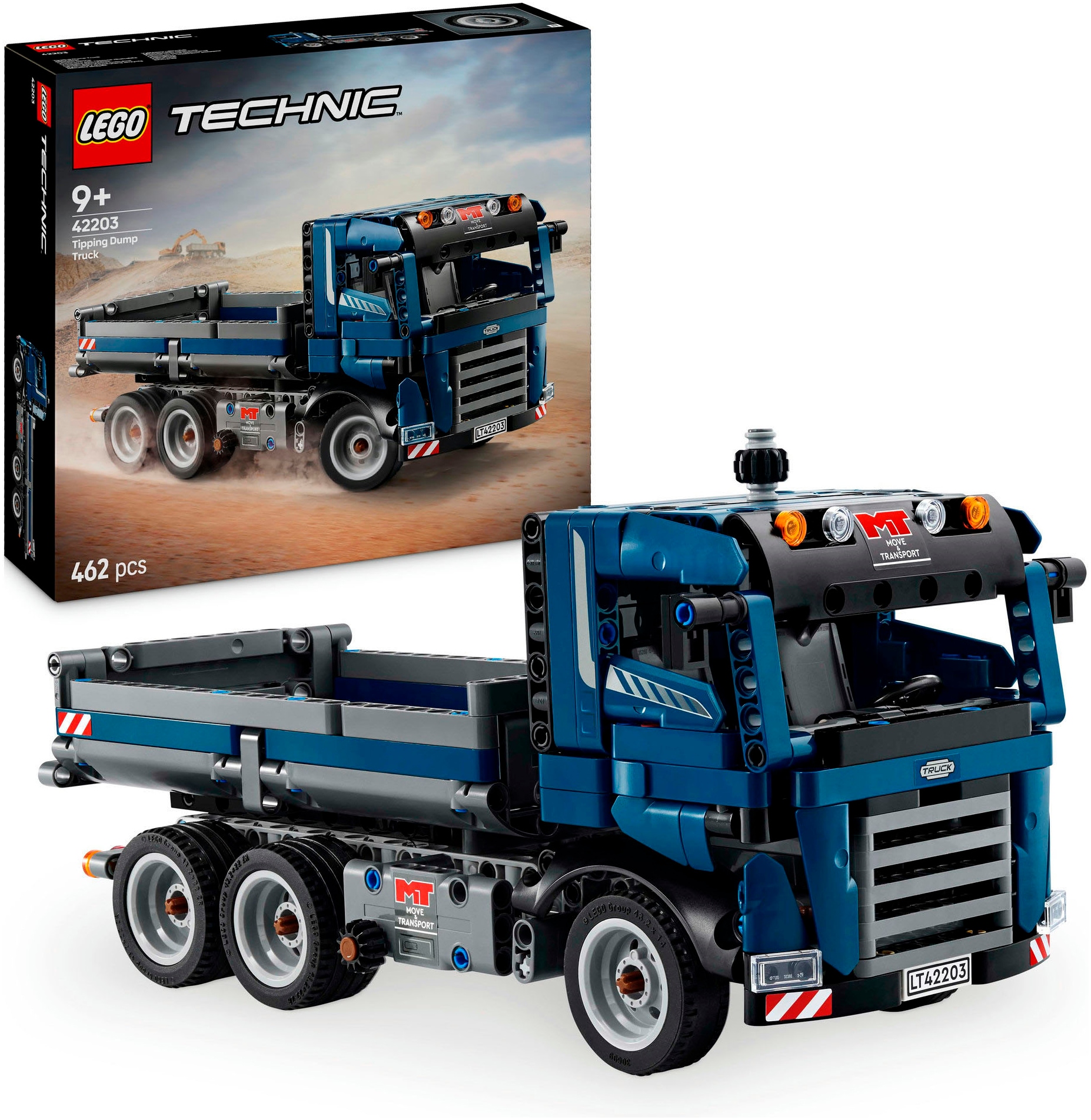 LEGO® Konstruktionsspielsteine »Kipplaster (42203), LEGO® Technic«, (462 St.), Made in Europe