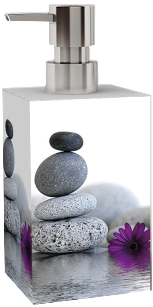 Sanilo Badaccessoire-Set »Energy Stones« WC-Sitz, Badteppich, Stöpsel, Seifenspender und WC-Bürste