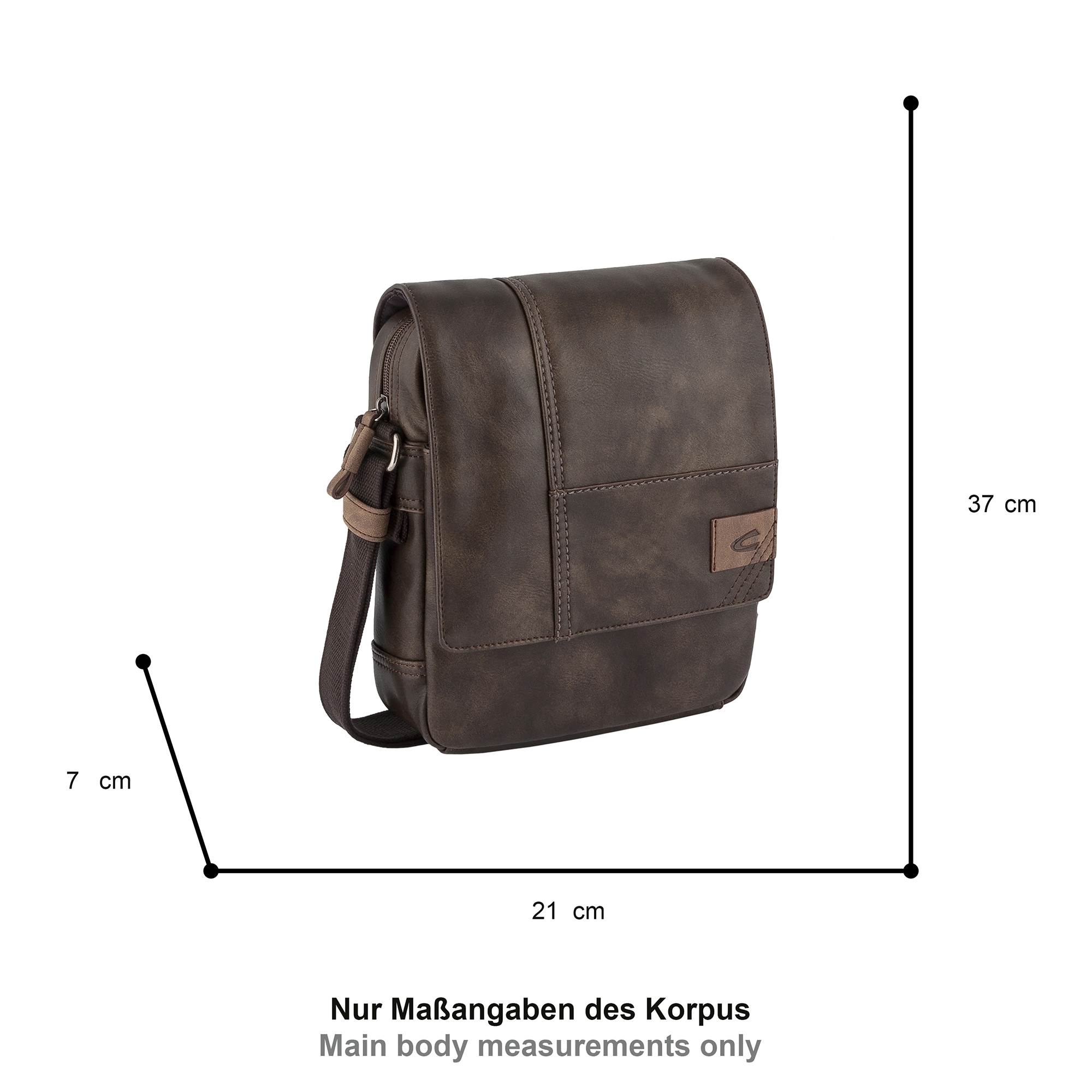 camel active Umhängetasche »Laos« praktisch funktionaler Alltagsbegleiter mit vielen sportlichen Details