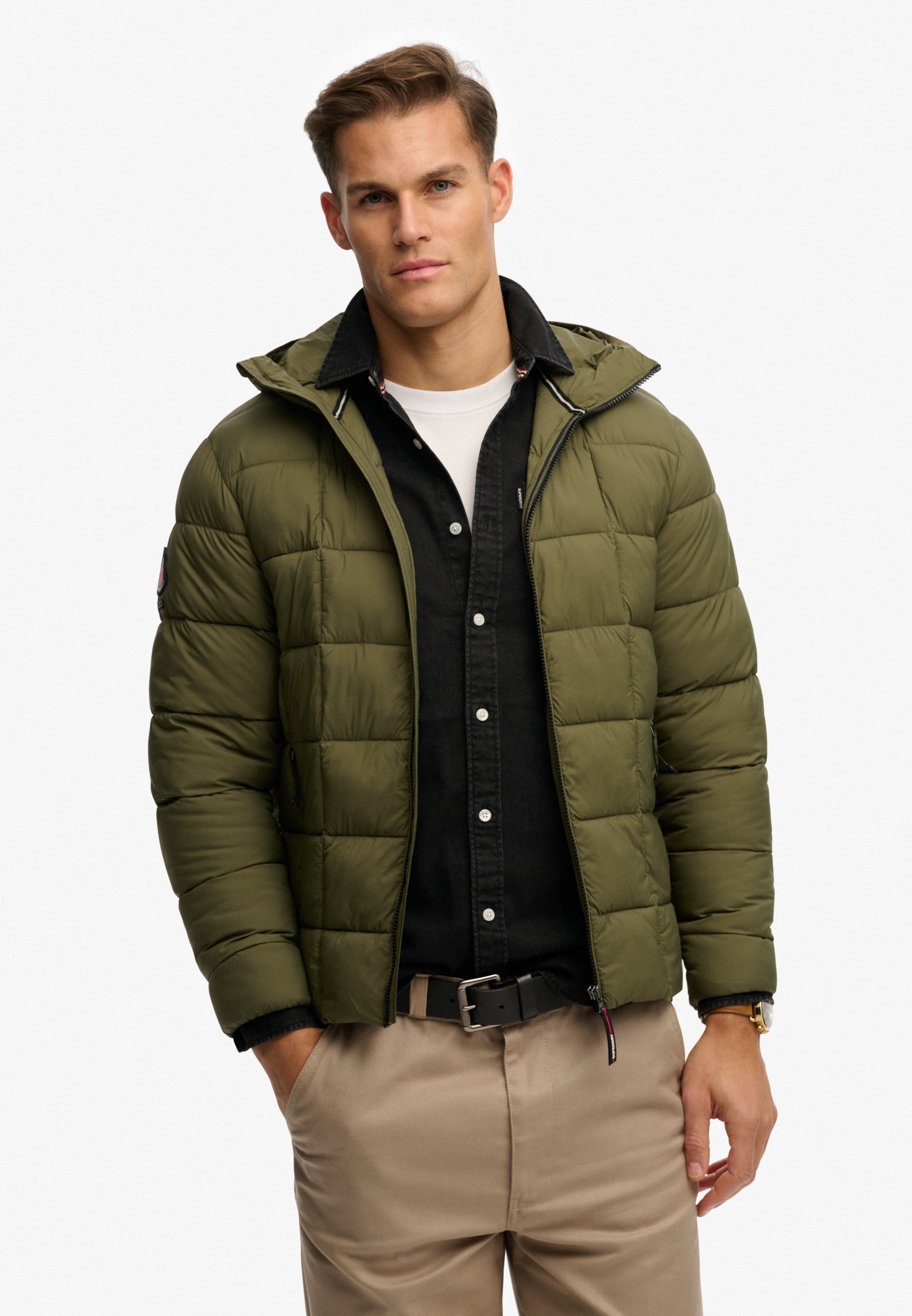 Superdry Steppjacke »HOOD BOX QUILT FUJI LITE JKT«
