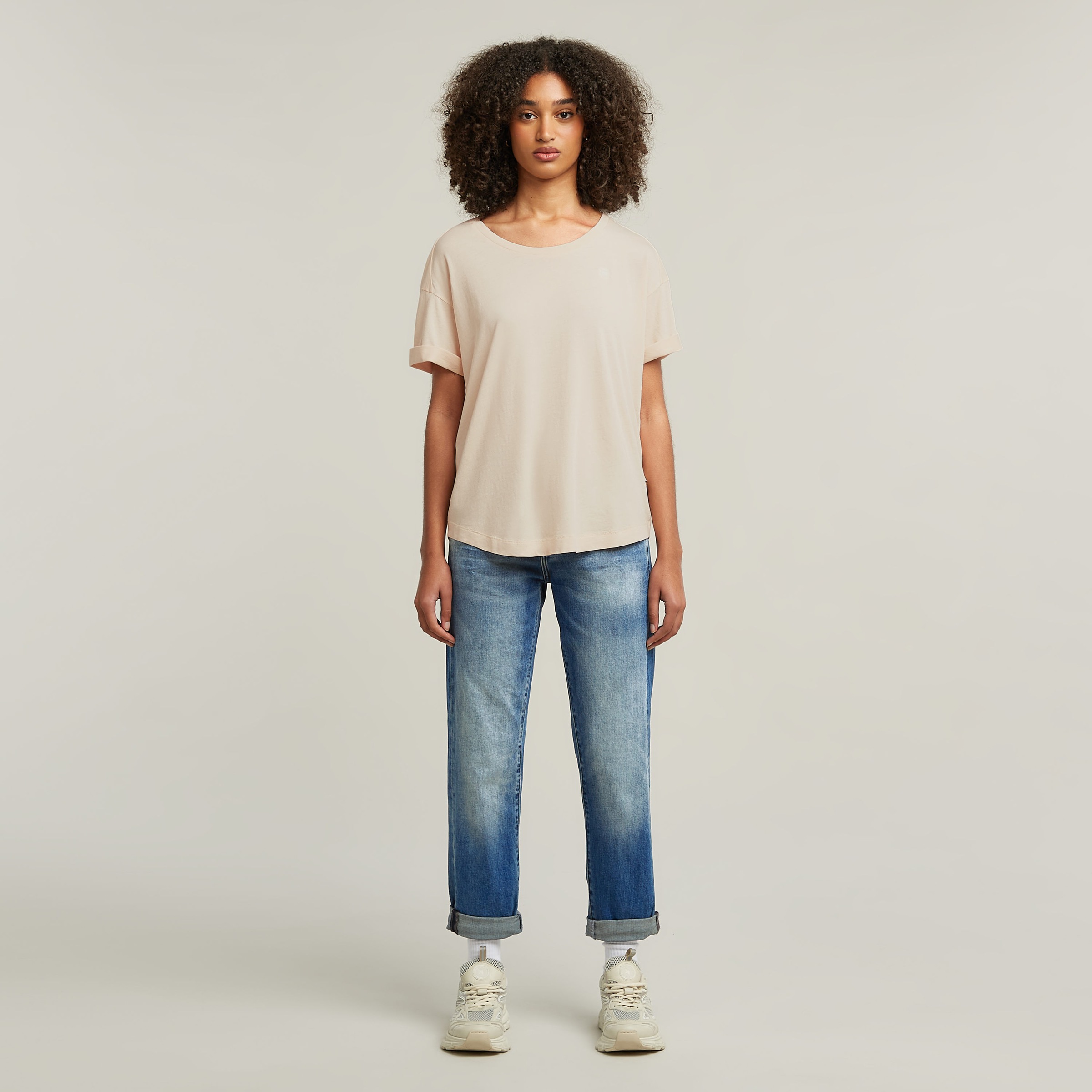G-STAR T-Shirt »Rolled up«, mit umgeschlagenen Ärmeln