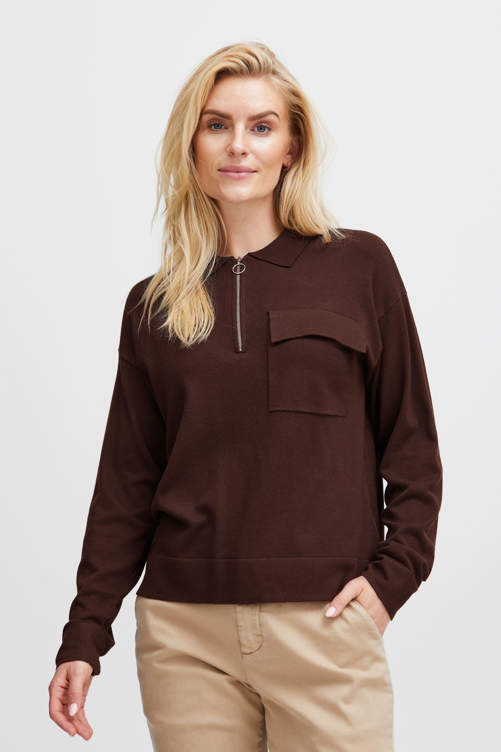 Pulz Jeans Strickfleece-Pullover »Strickpullover PZSara«