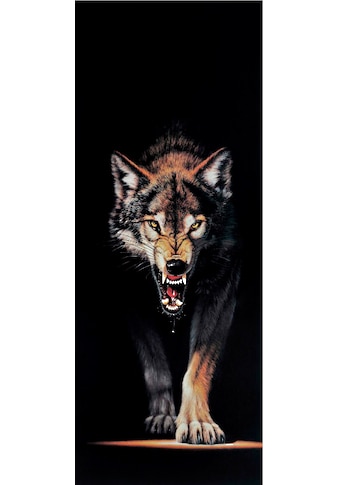 Papermoon Fototapete »Wolf - Türtapete«, matt, Vlies, 2 Bahnen, 90 x 200 cm kaufen