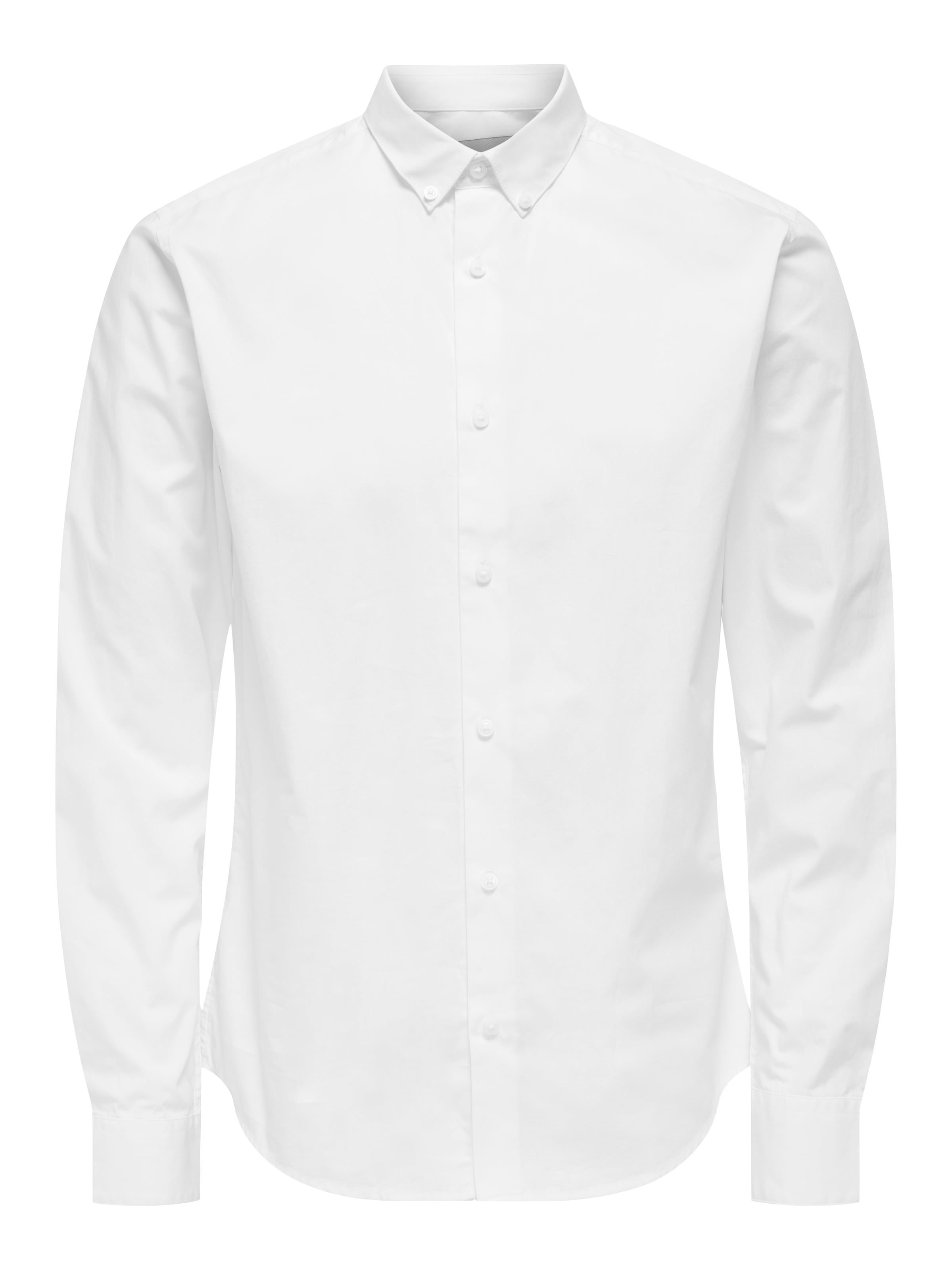 ONLY & SONS Langarmhemd »ONSPOPLIN BTN DOWN SHIRT LS NOOS« Baumwolle, slim fit