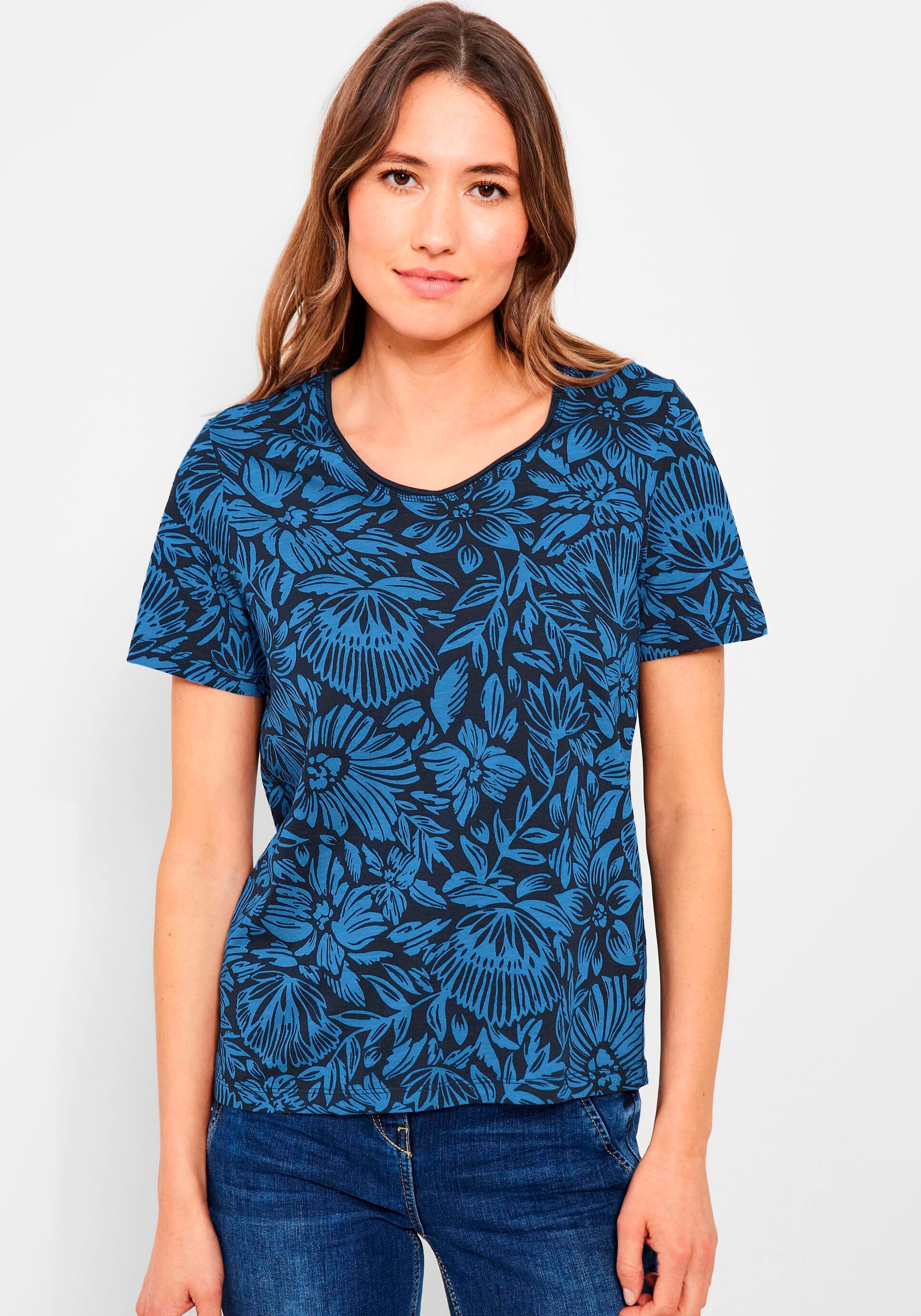 Alloverdruck bei Cecil OTTOversand T-Shirt, mit sommerlichem