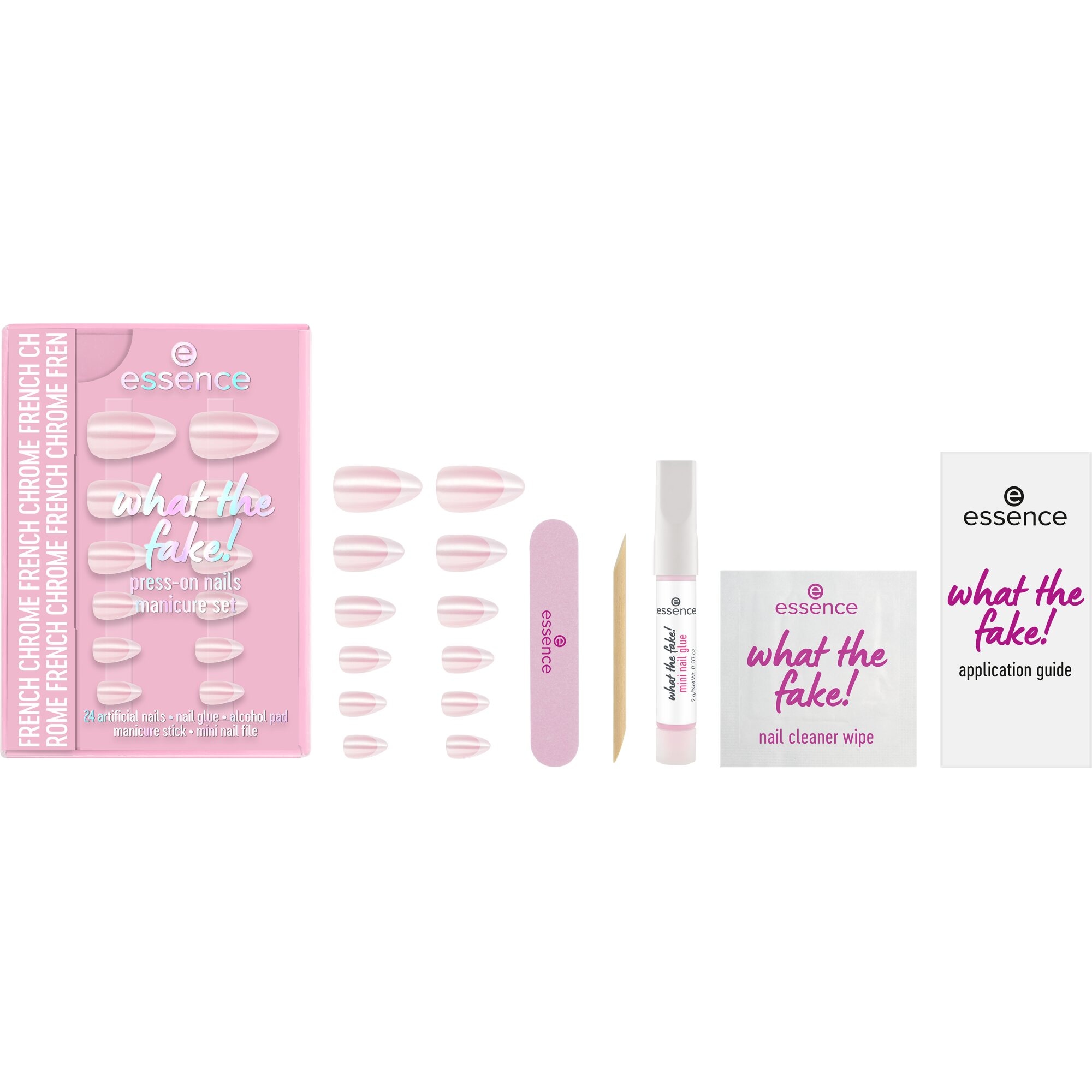 Essence Kunstfingernägel »what the fake! PRESS-ON NAILS manicure set«