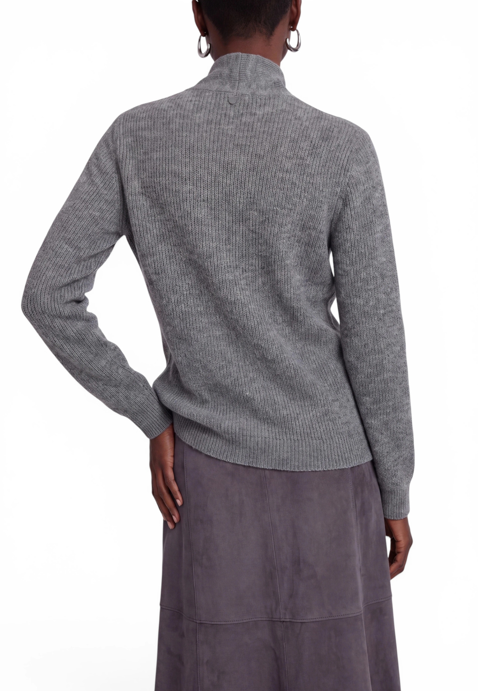 Zero Strickpullover »Strickpullover mit Stehkragen«