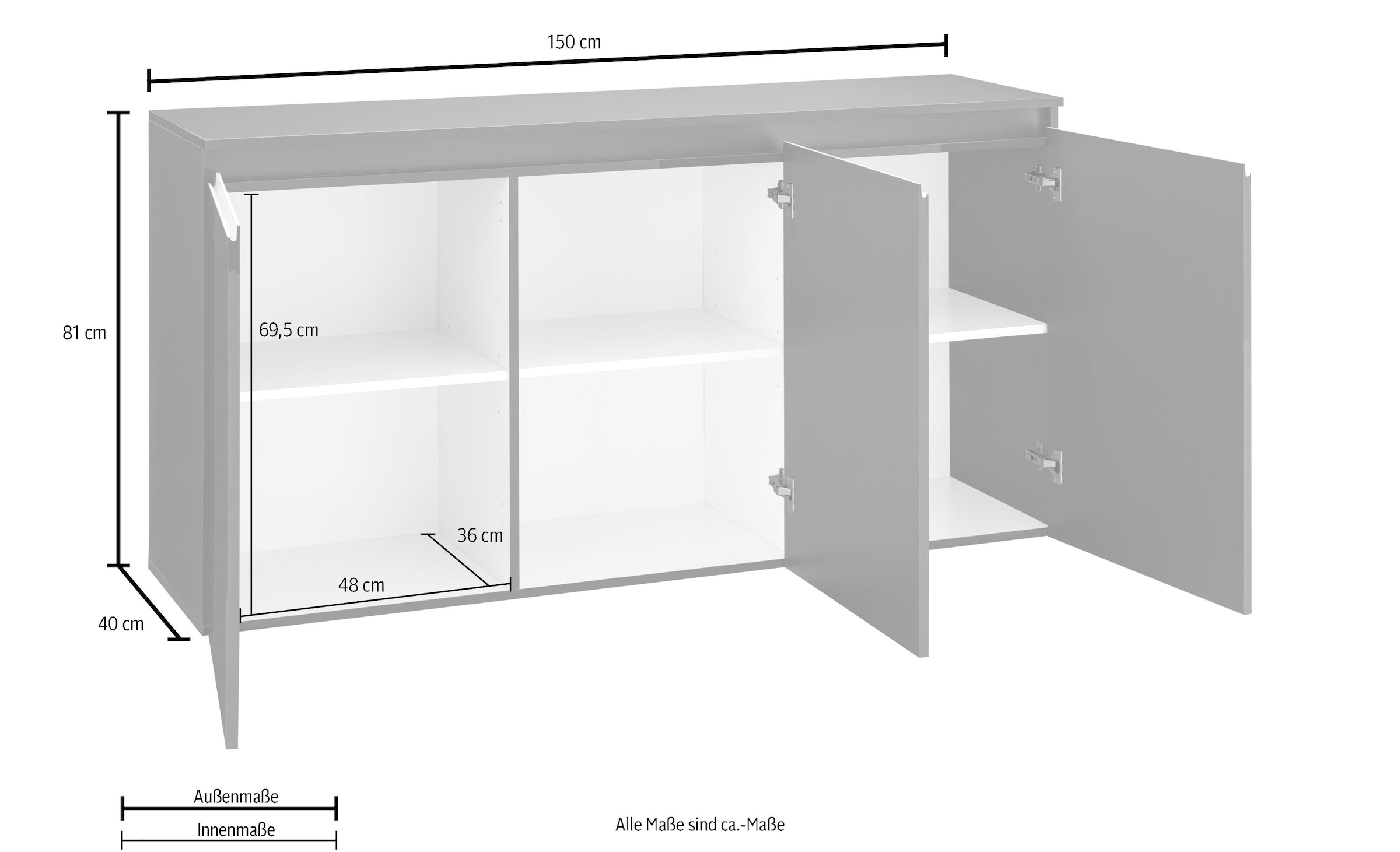 INOSIGN Kommode »Magic«, Breite 150 cm