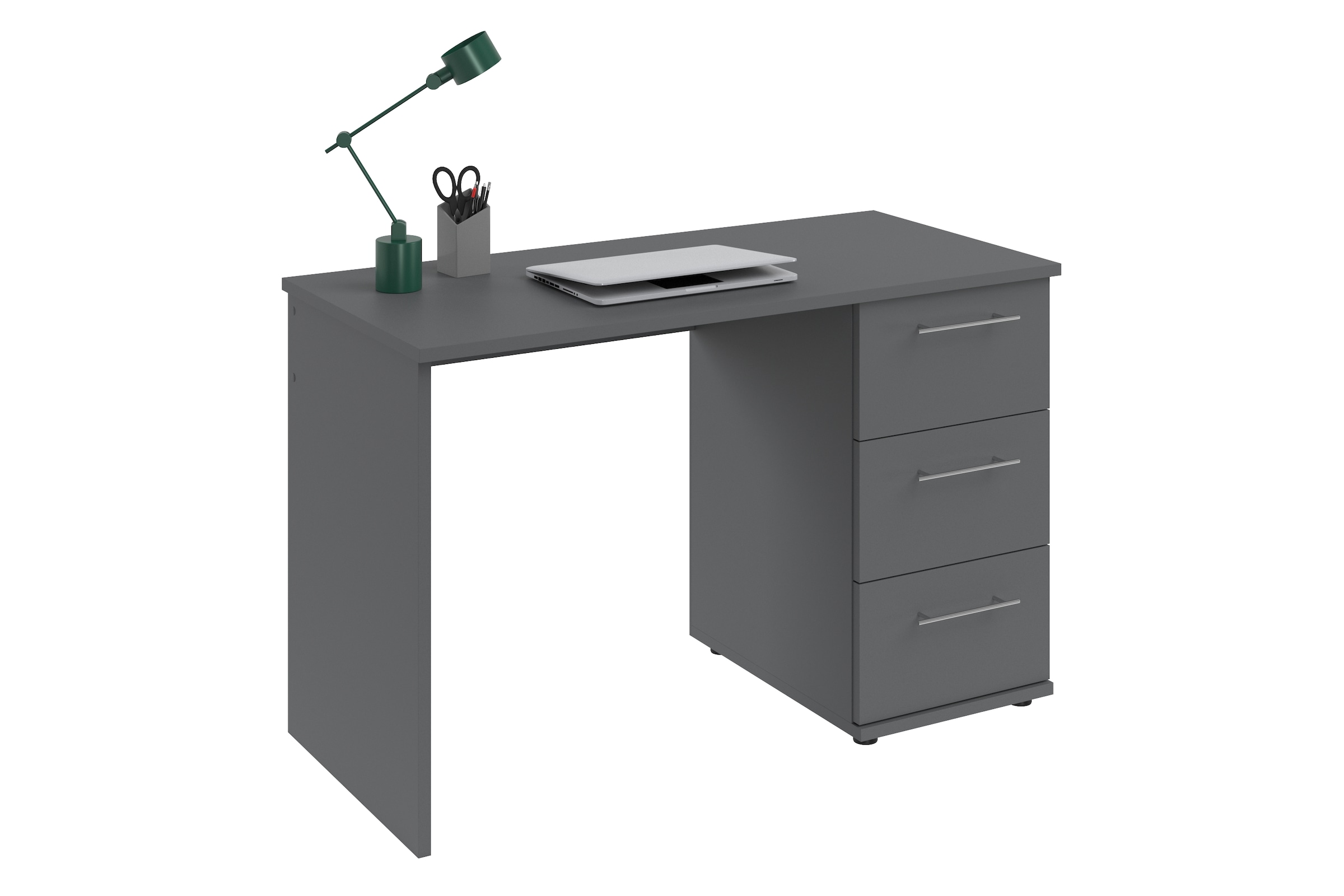 VOGL Möbelfabrik Schreibtisch »Tobi, optional mit Tastaturauszug,«, mit 3 Schubkästen, Breite 115 cm, Made in Germany