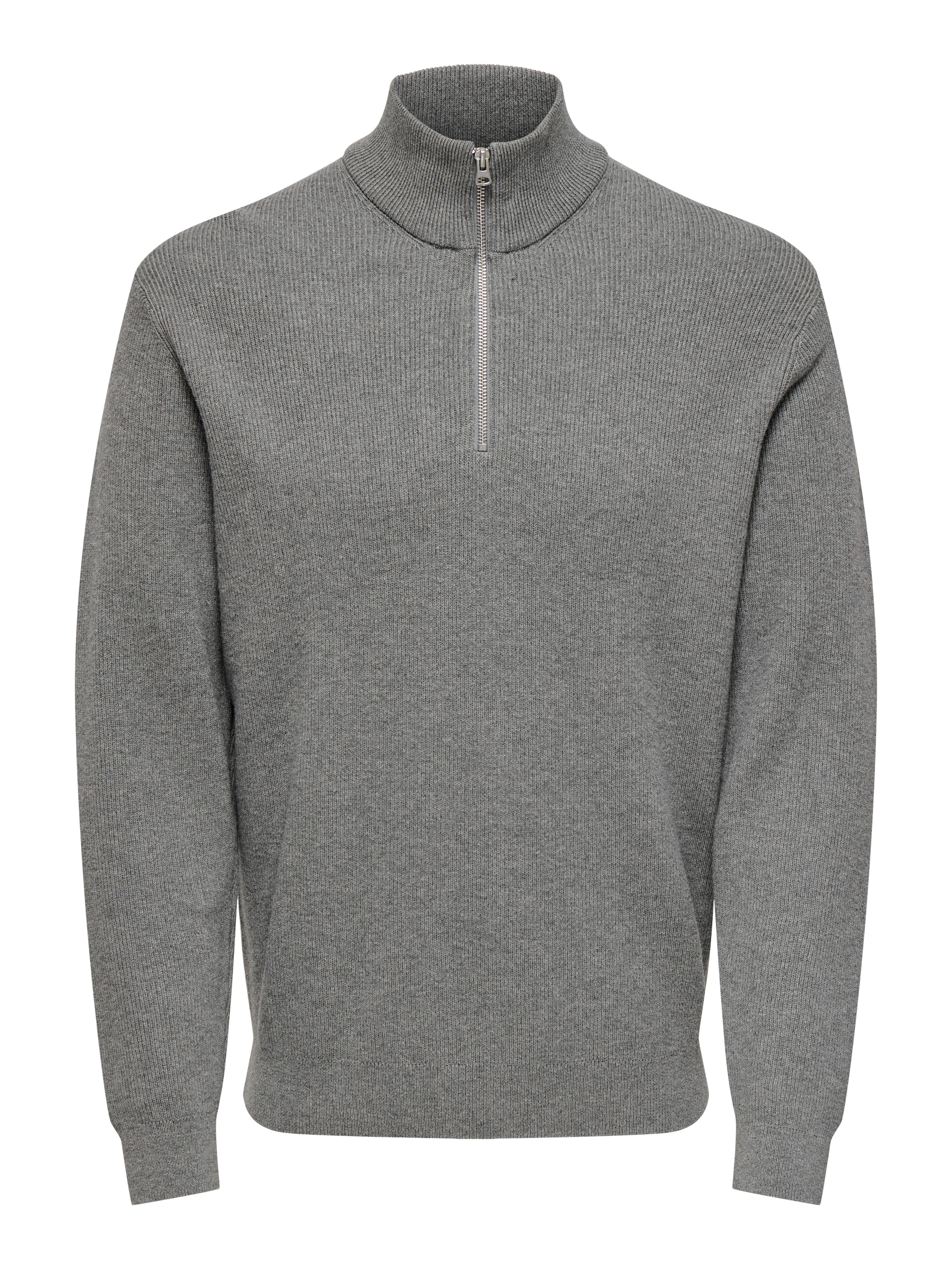 ONLY & SONS Strickpullover »ONSPHIL REG 12 STRUC HALF ZIP KNIT NOOS«