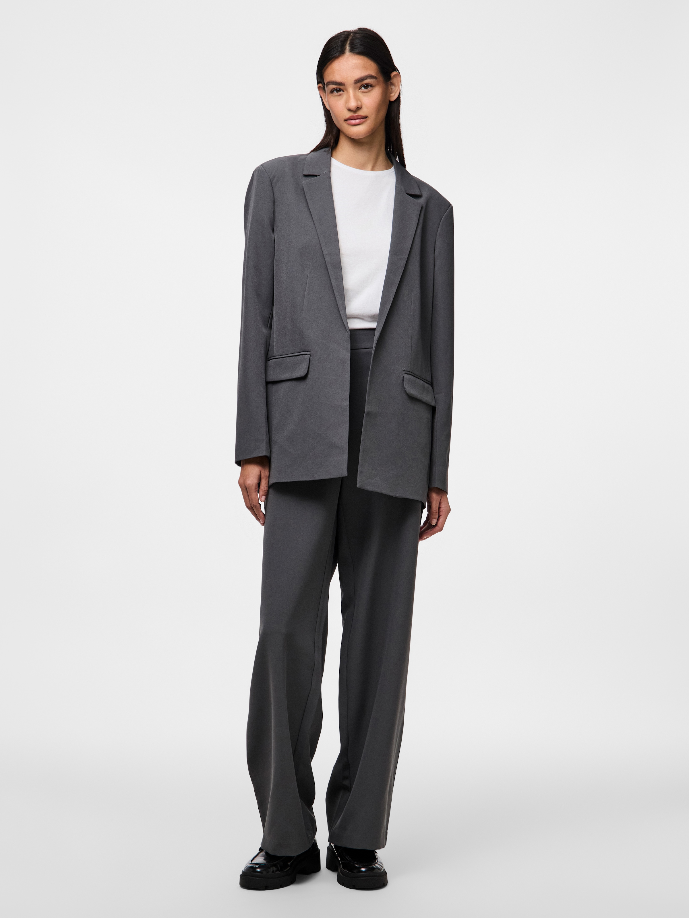 pieces Longblazer »PCBOSELLA LS LOOSE BLAZER NOOS« in leichter Oversize Form