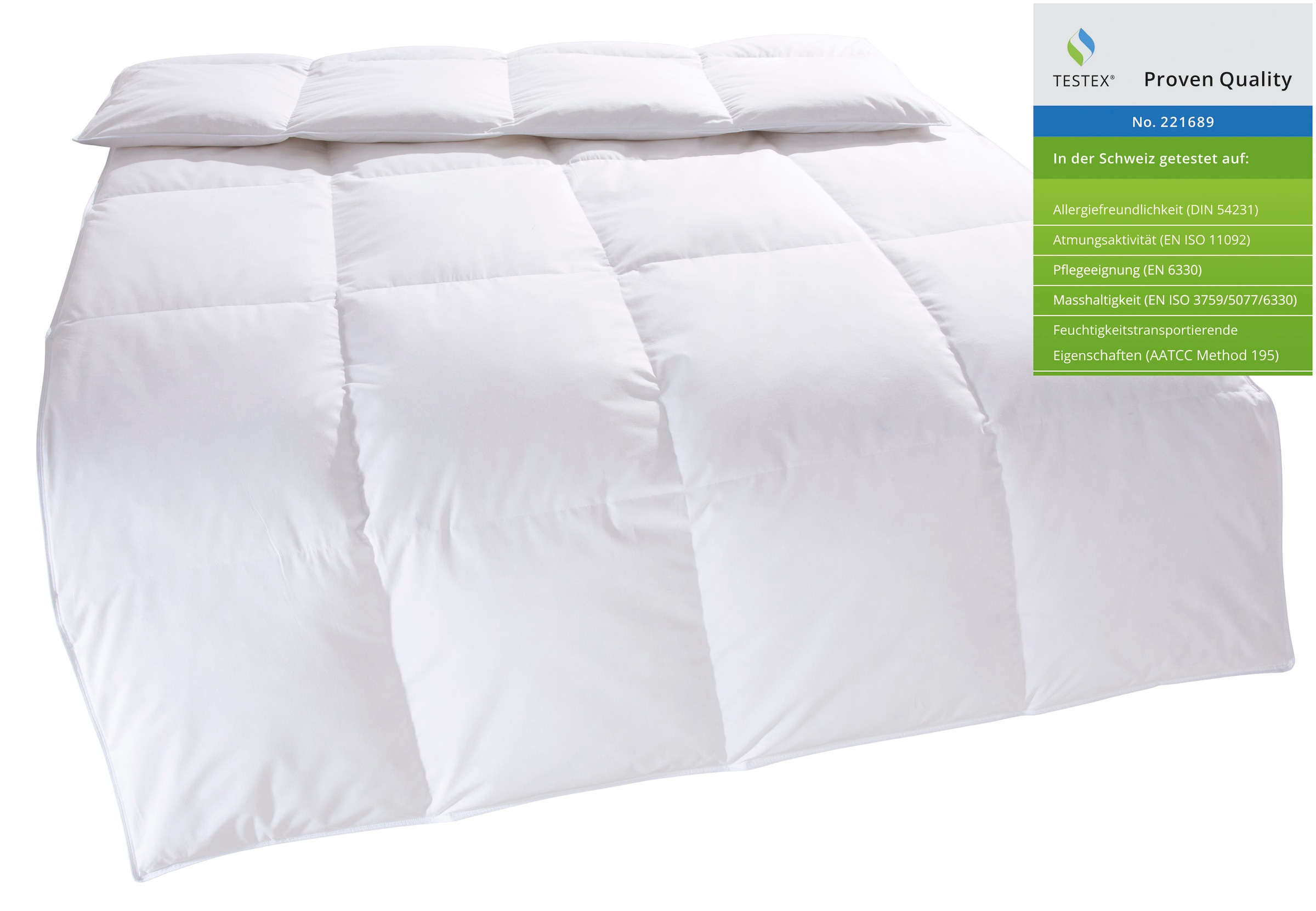 OTTO home Federbettdecke »RINA, Bettdecke in 135x200 cm & 155x220 cm, Made in Germany« normal Füllung 70% Federn & 30% Daunen Bezug Baumwolle 1 Stk. tlg. Bettdecken, Sommer, Winter, Decke, Made in Germany