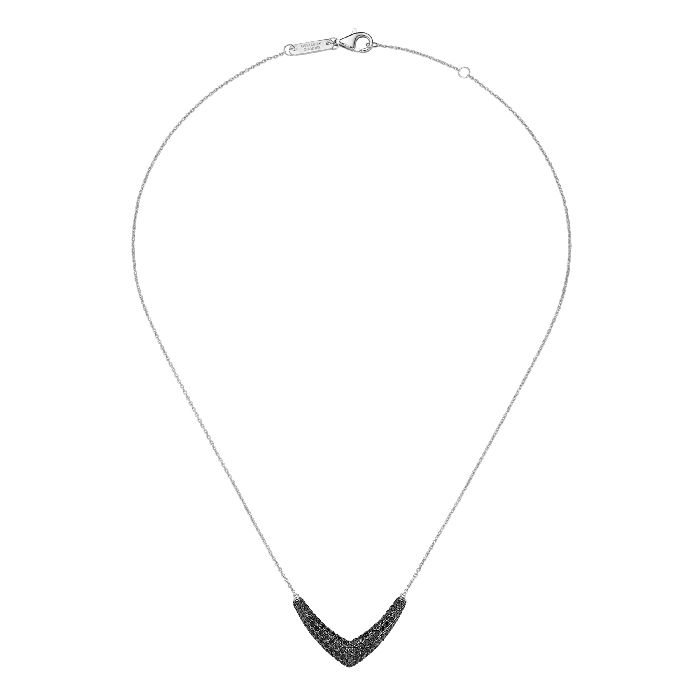 GIORGIO MARTELLO MILANO Collier »Collier mit Zirkonia oder Spinell, Silber 925«