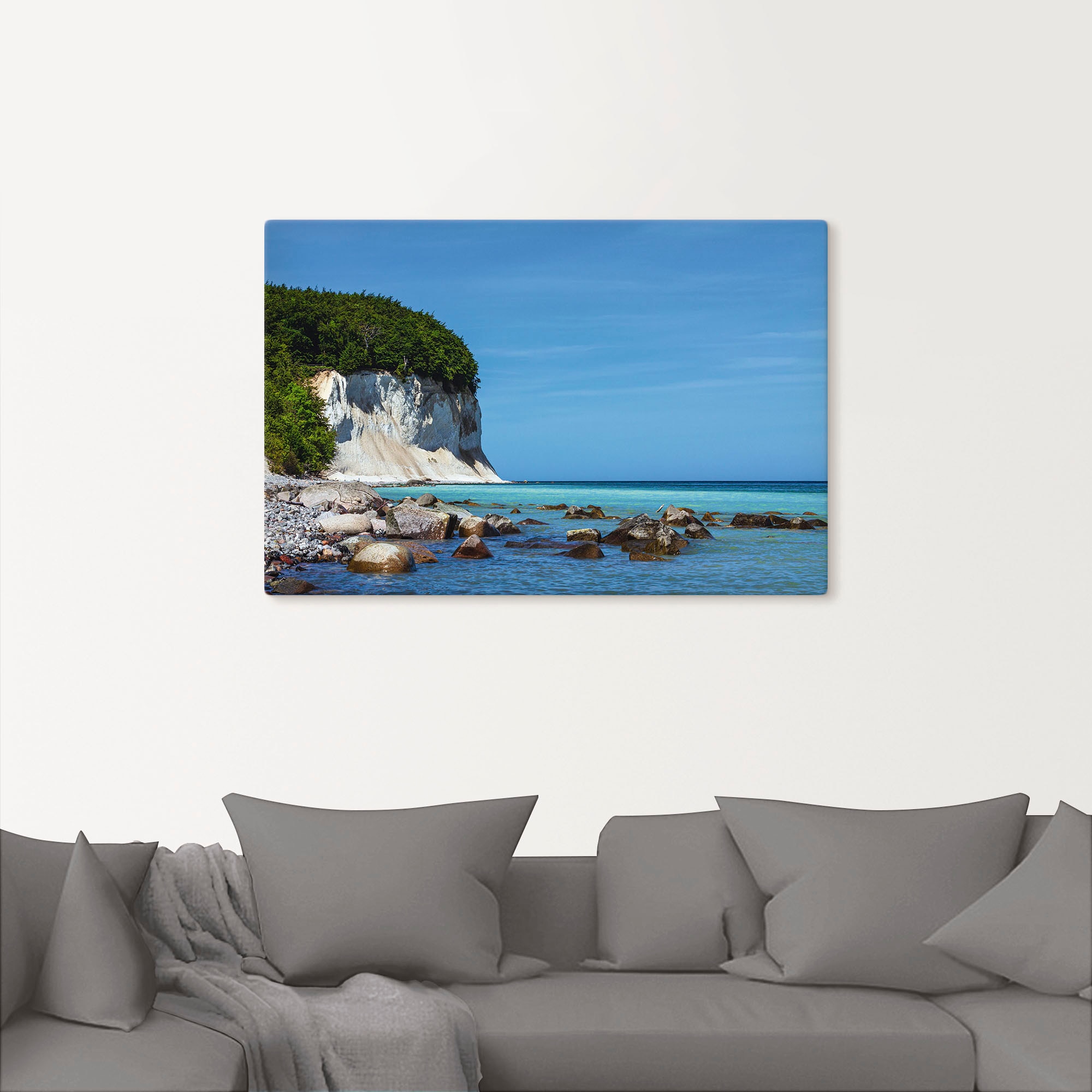 Artland Wandbild »Kreidefelsen Ostseeküste Insel Rügen«, Felsen, (1 St.), als Alubild, Leinwandbild, Wandaufkleber oder Poster in versch. Größen