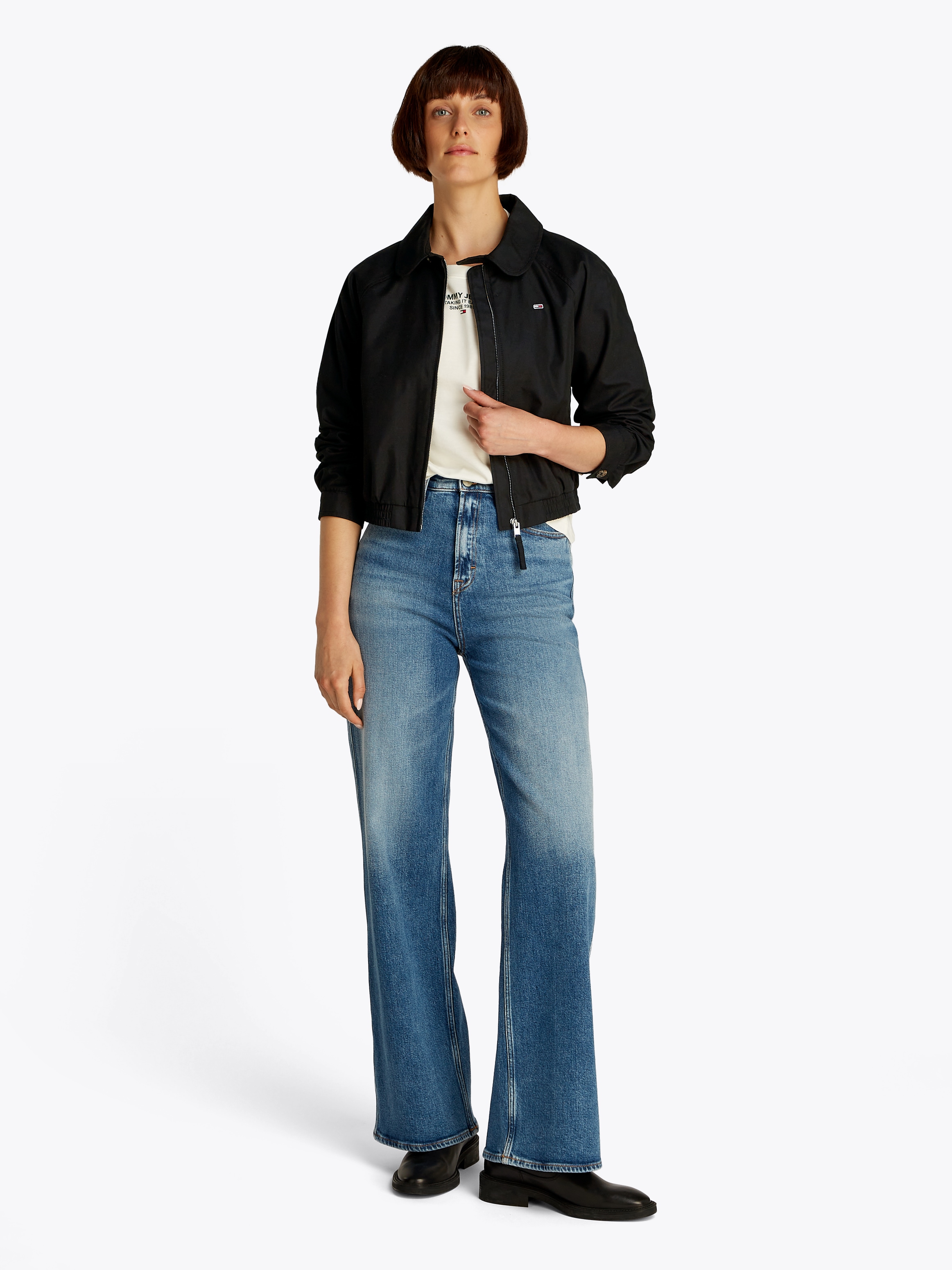 Tommy Jeans Blouson »TJW COTTON JACKET EXT«, mit kurzem Schnitt, mit Raglanärmeln