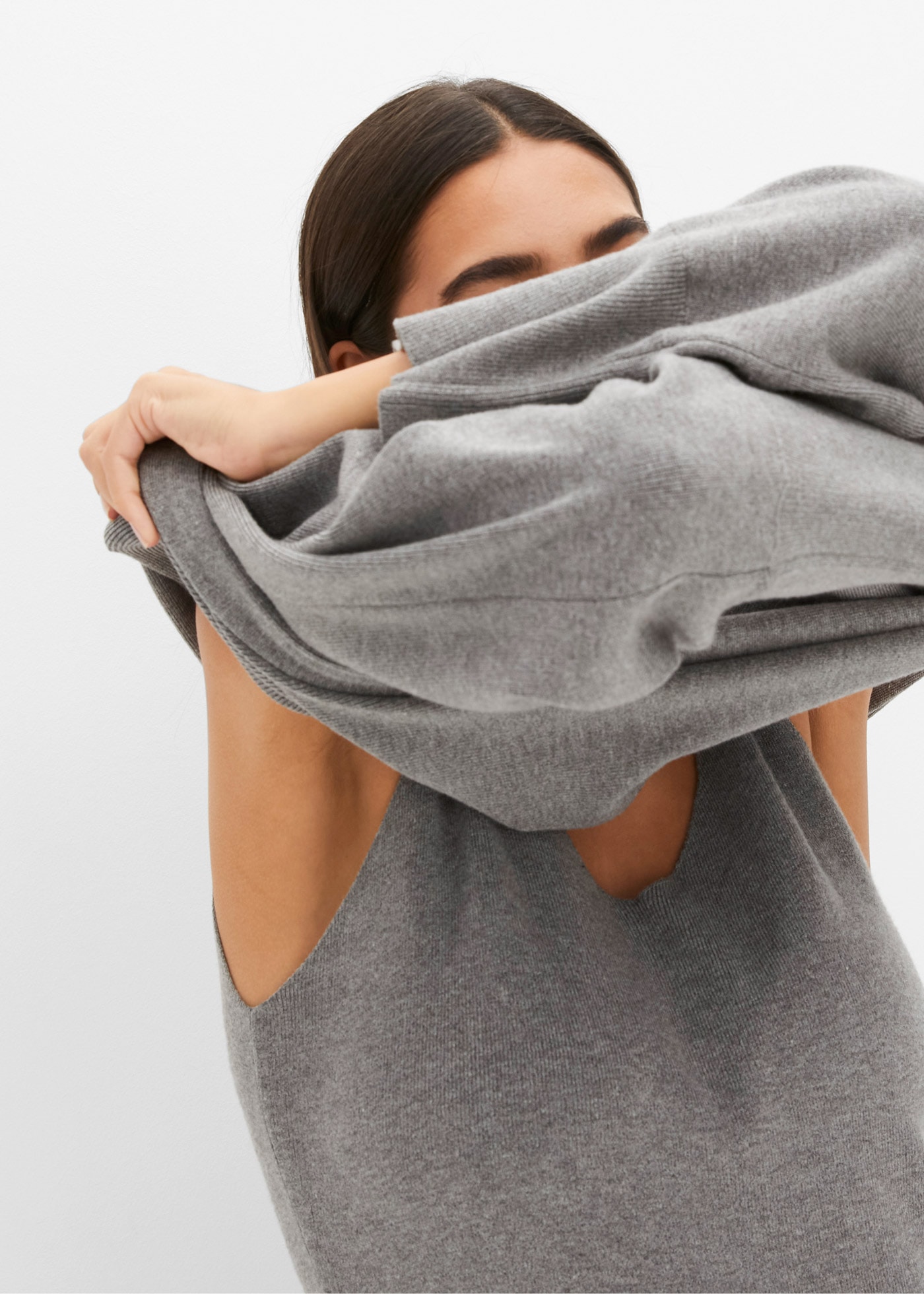 bonprix Strickkleid Set, 2 tlg. für Frühjahr und Sommer, aus Viskose-Mischung, lässige Passform