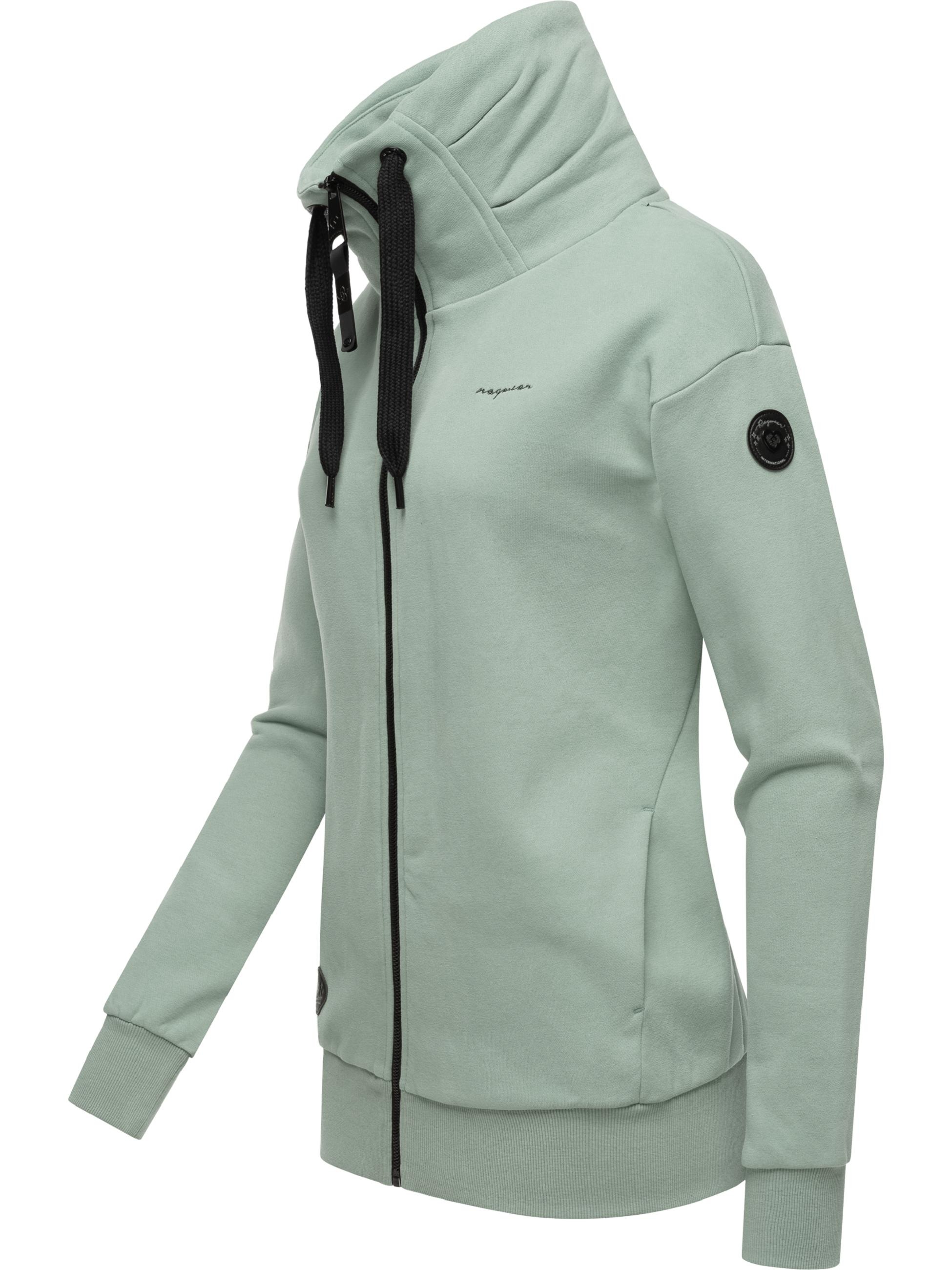 Ragwear Sweatjacke »Sweatjacke Shocky«, sportliche Damen Zip-Hoodie mit Kordeln