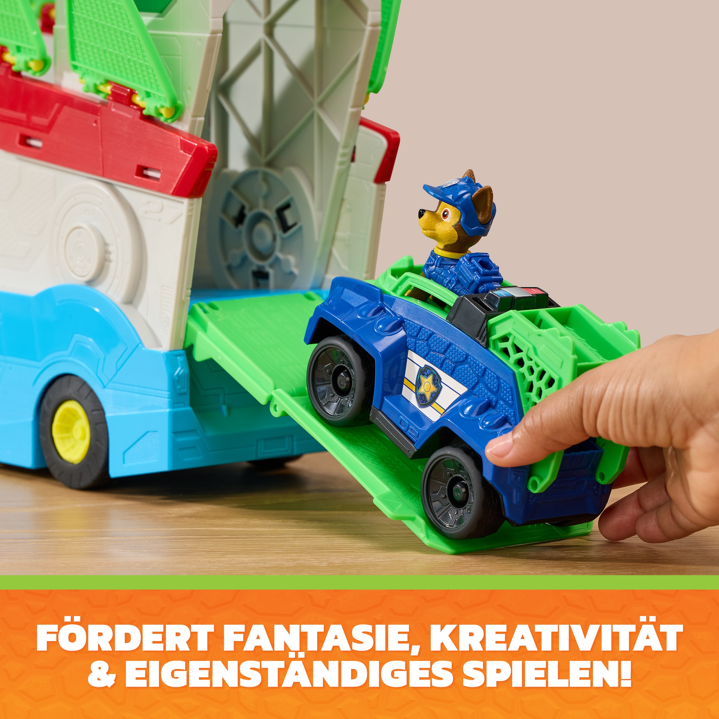 Spin Master Spielwelt »PAW Patrol: Der Dino Film, 2-in-1 Mobiles Dino-Hauptquartier« mit Licht- & Soundeffekten