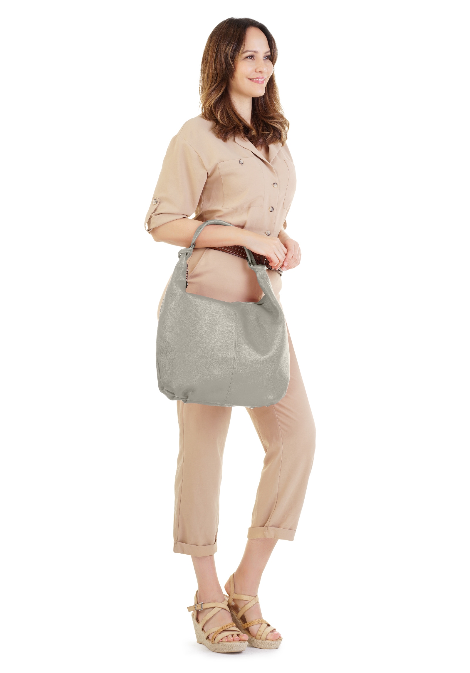 Cluty Shopper, echt Leder, Made in Italy