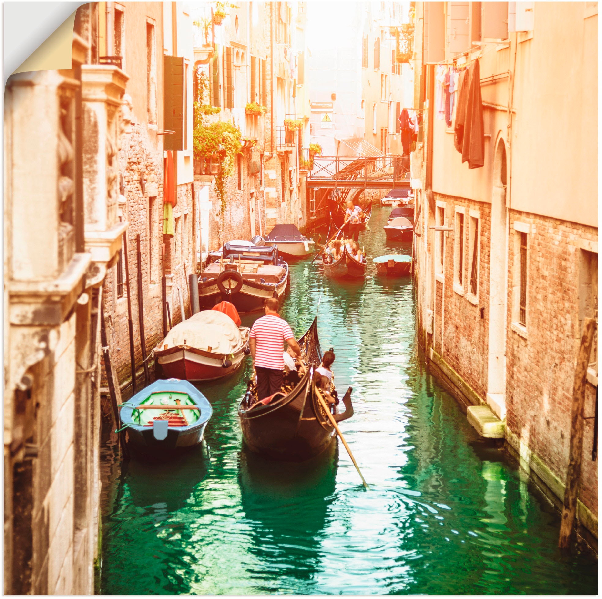 Artland Wandbild Größen versch. »Venedig Kanal«, Leinwandbild, bei kaufen OTTO Wandaufkleber Alubild, Poster Italien, als St.), oder in (1