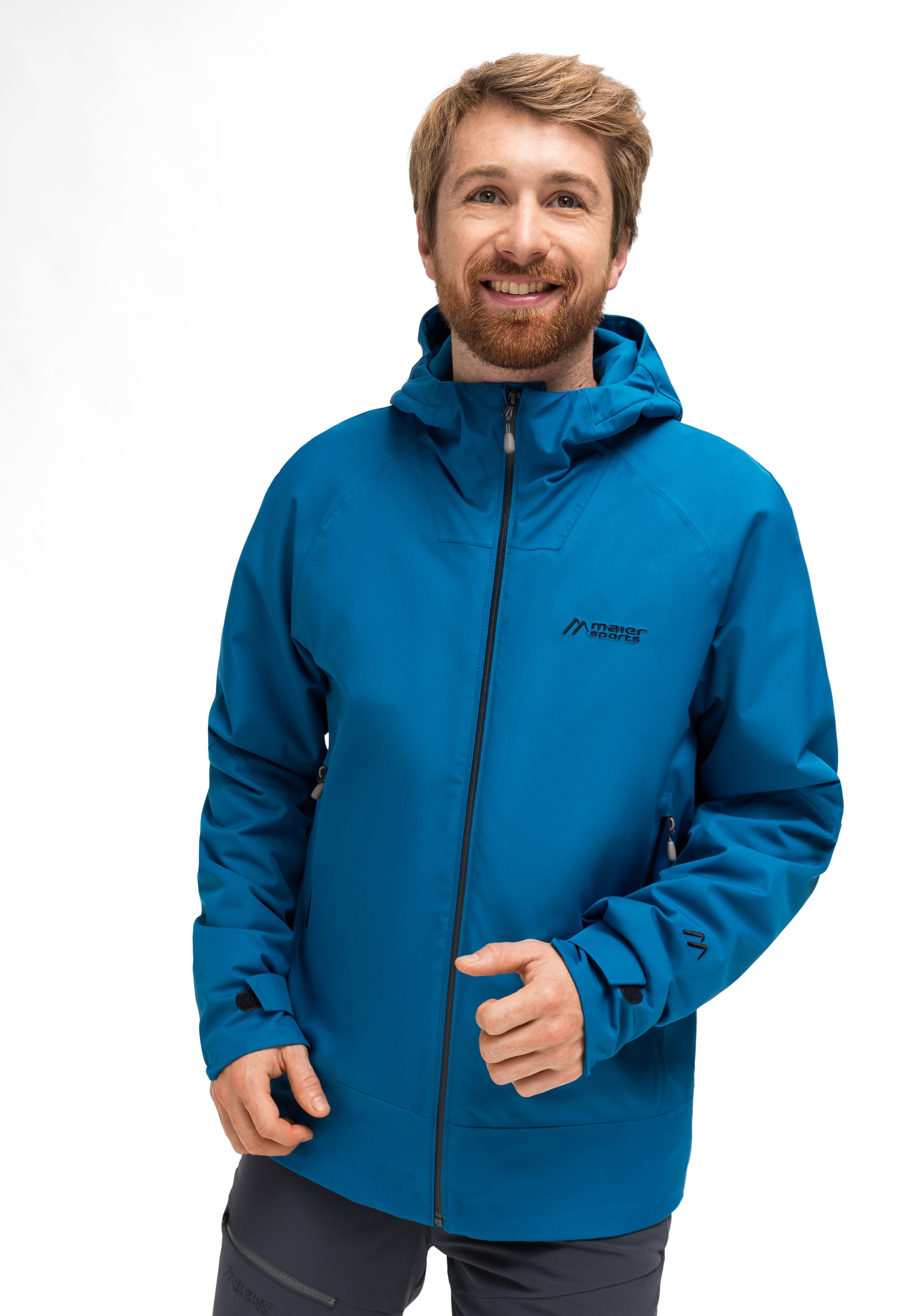 Maier Sports Outdoorjacke »Solo Tipo M«, Herren Jacke, atmungsaktiv wasserdicht, Regenjacke mit Kapuze